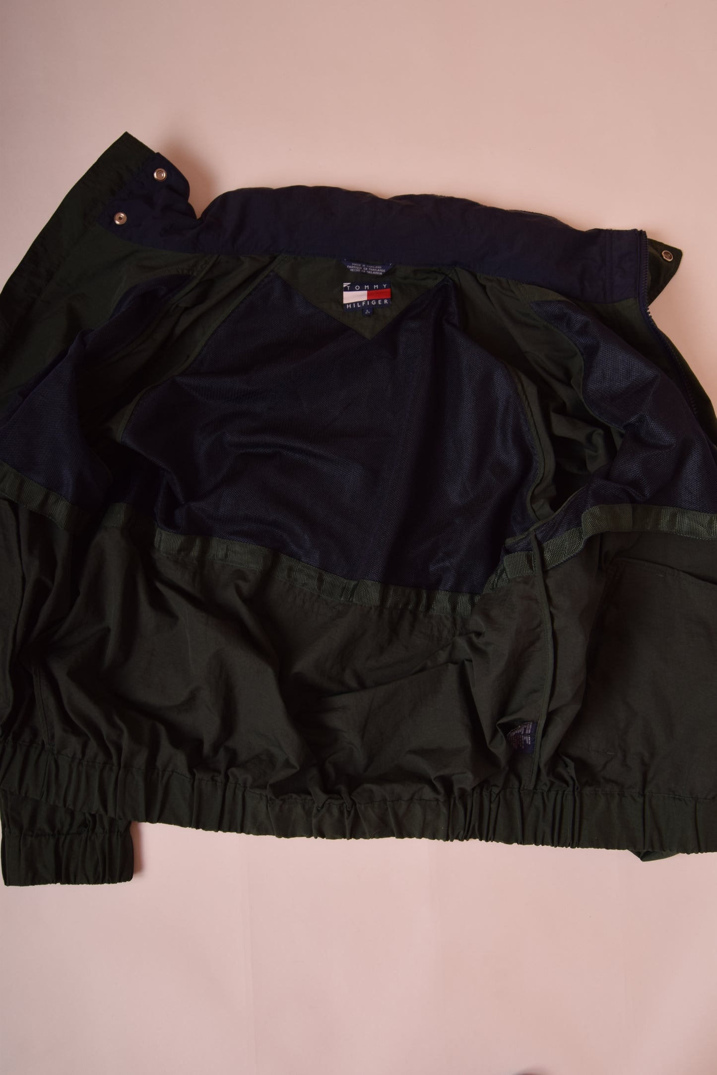 Vintage 90's Tommy Hilfiger Jacket Green Size L-XL