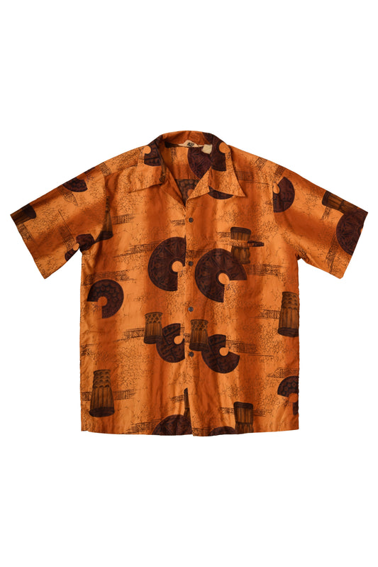 Vintage Reef Hawaiian Shirt 90's Made in Hawaii Size M-L