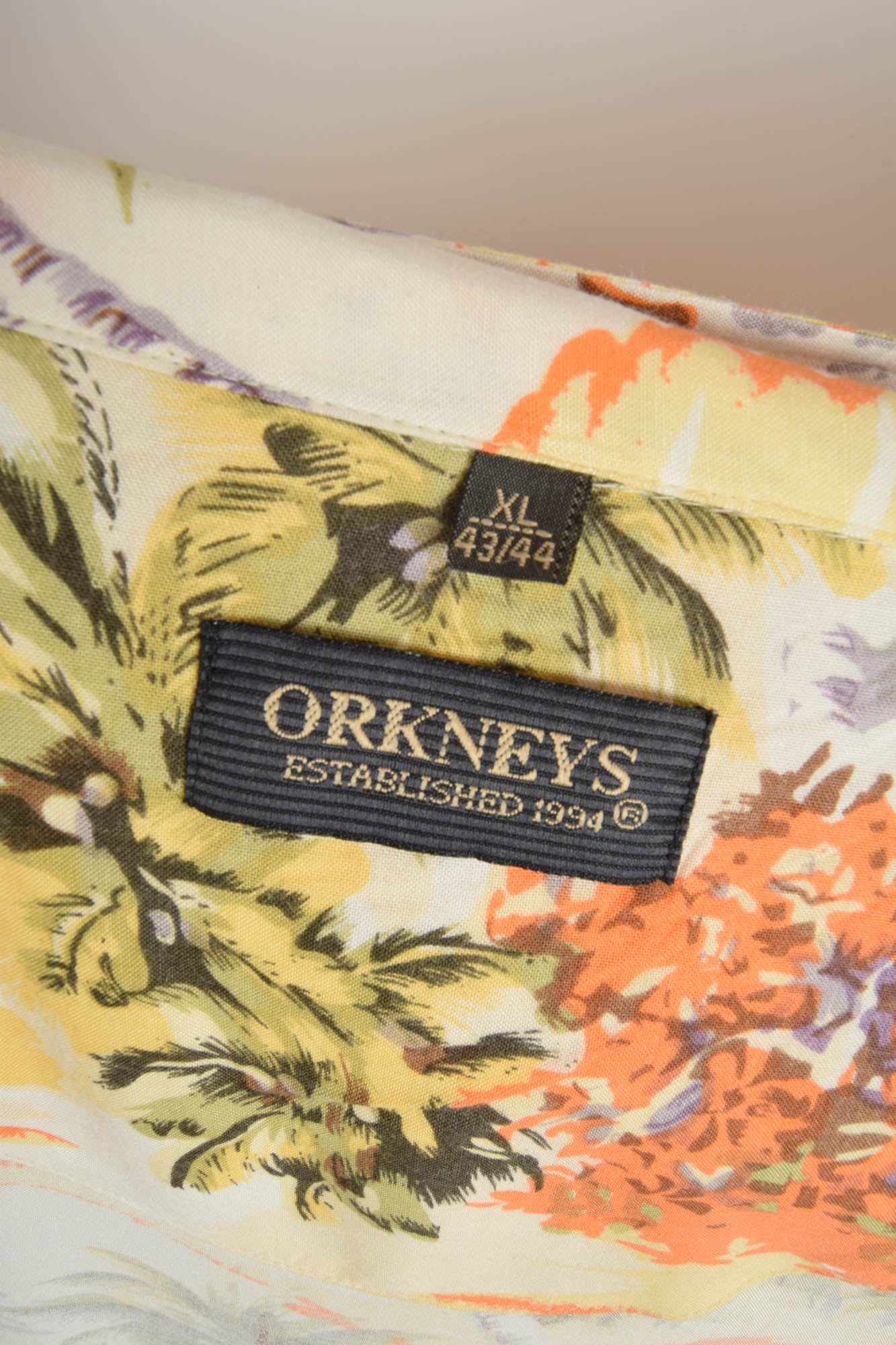 Vintage Festival Shirt Size XL Tropical Pattern