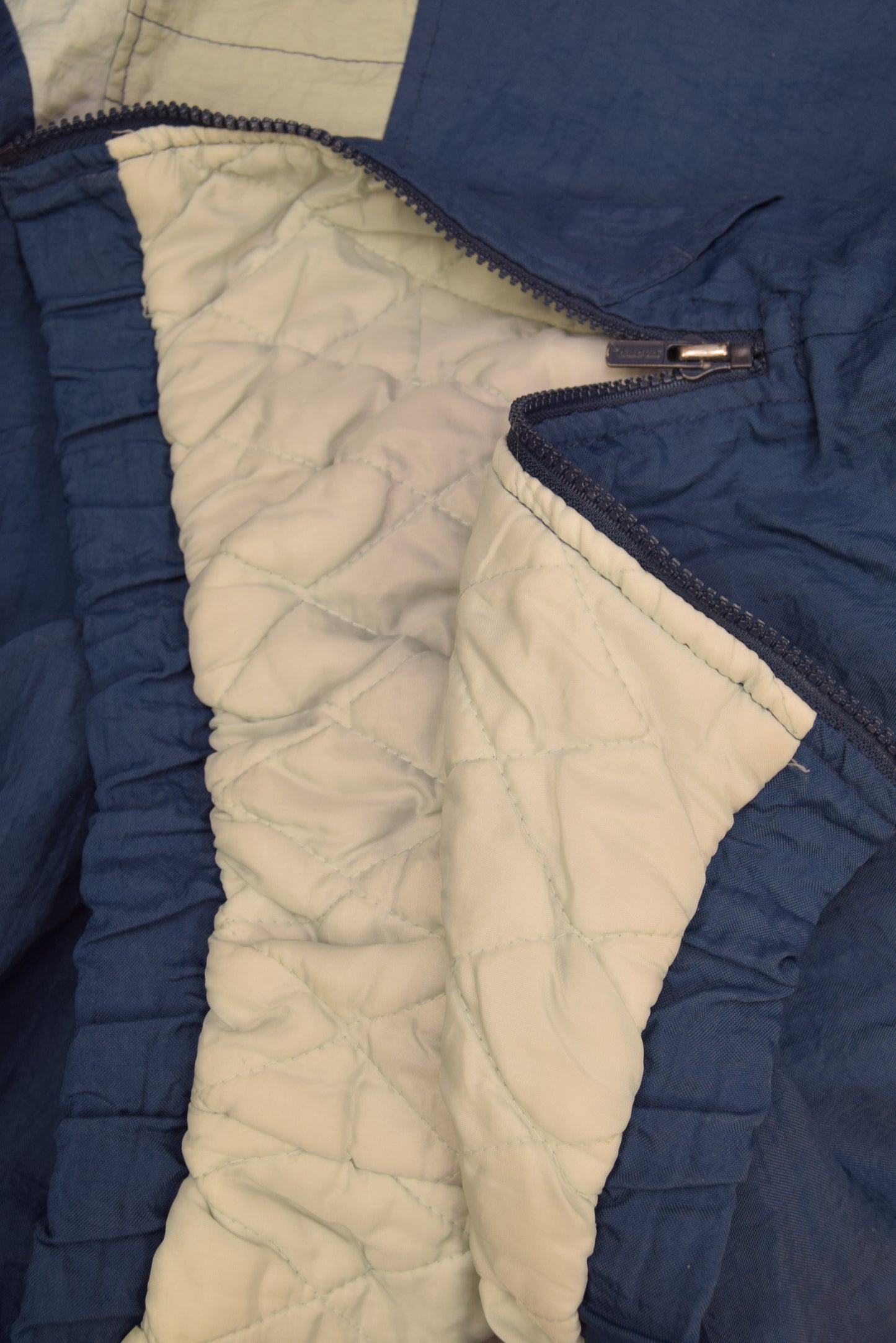 Vintage 90's Starter Cowboys Dallas Quilted Jacket NFL 1/4 Quarter Zip Size XL Blue