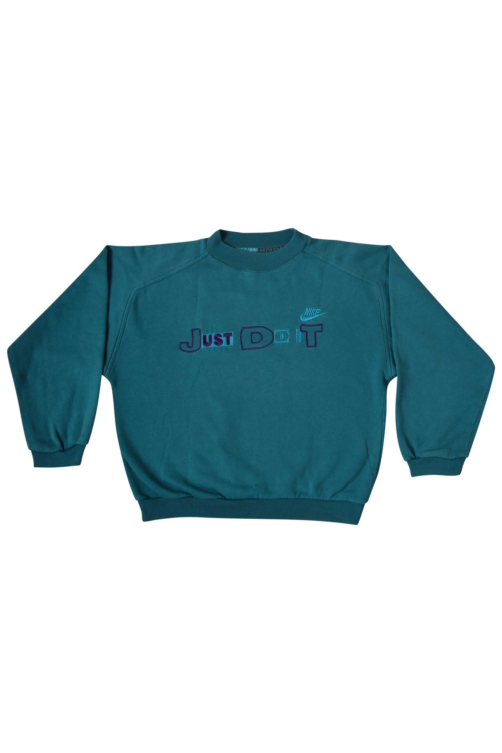 Vintage Nike Just Do It 90's Sweatshirt / Crew Neck Green Size M Green