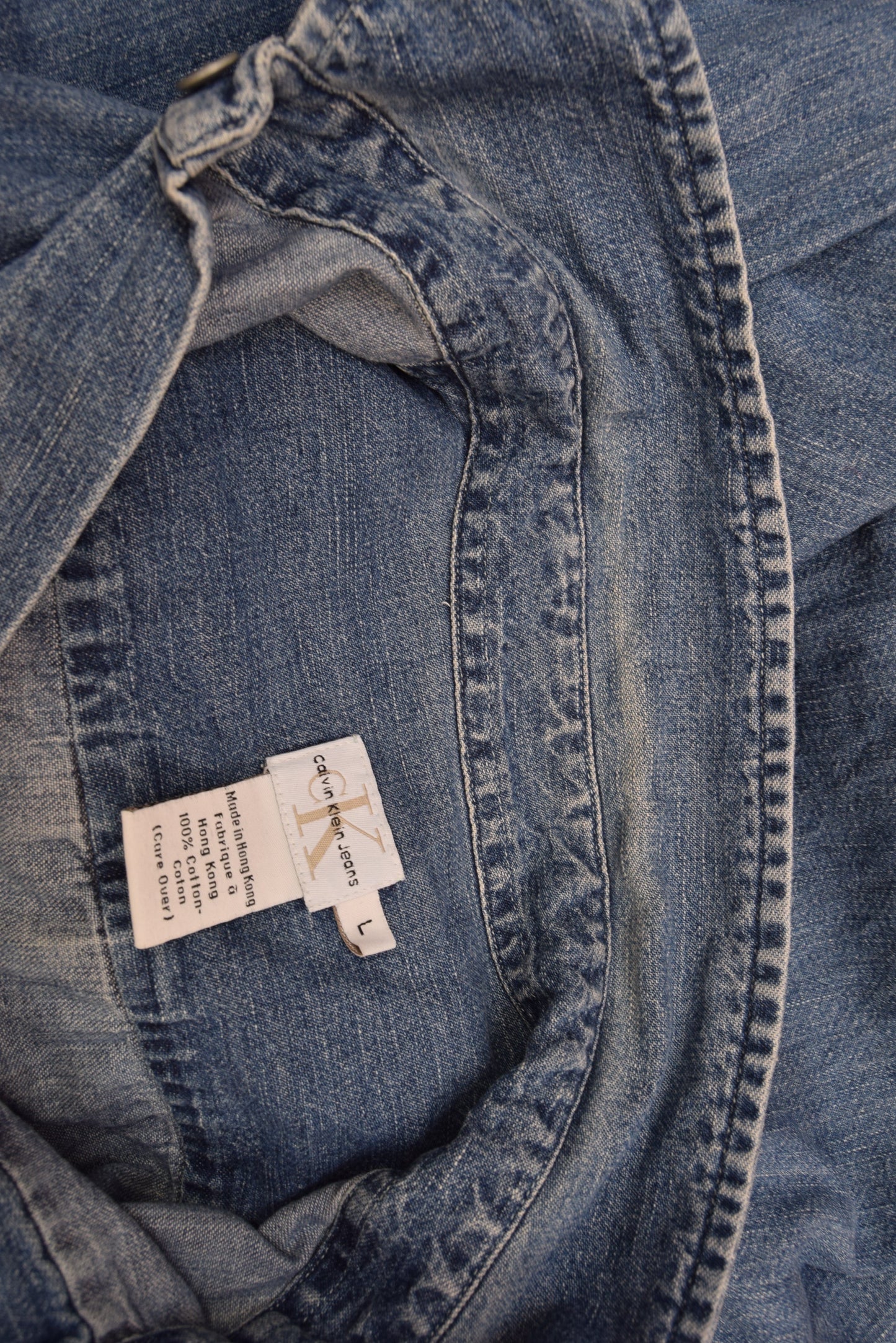 Vintage 90's CK Calvin Klein Jeans Size L Made in Hong Kong