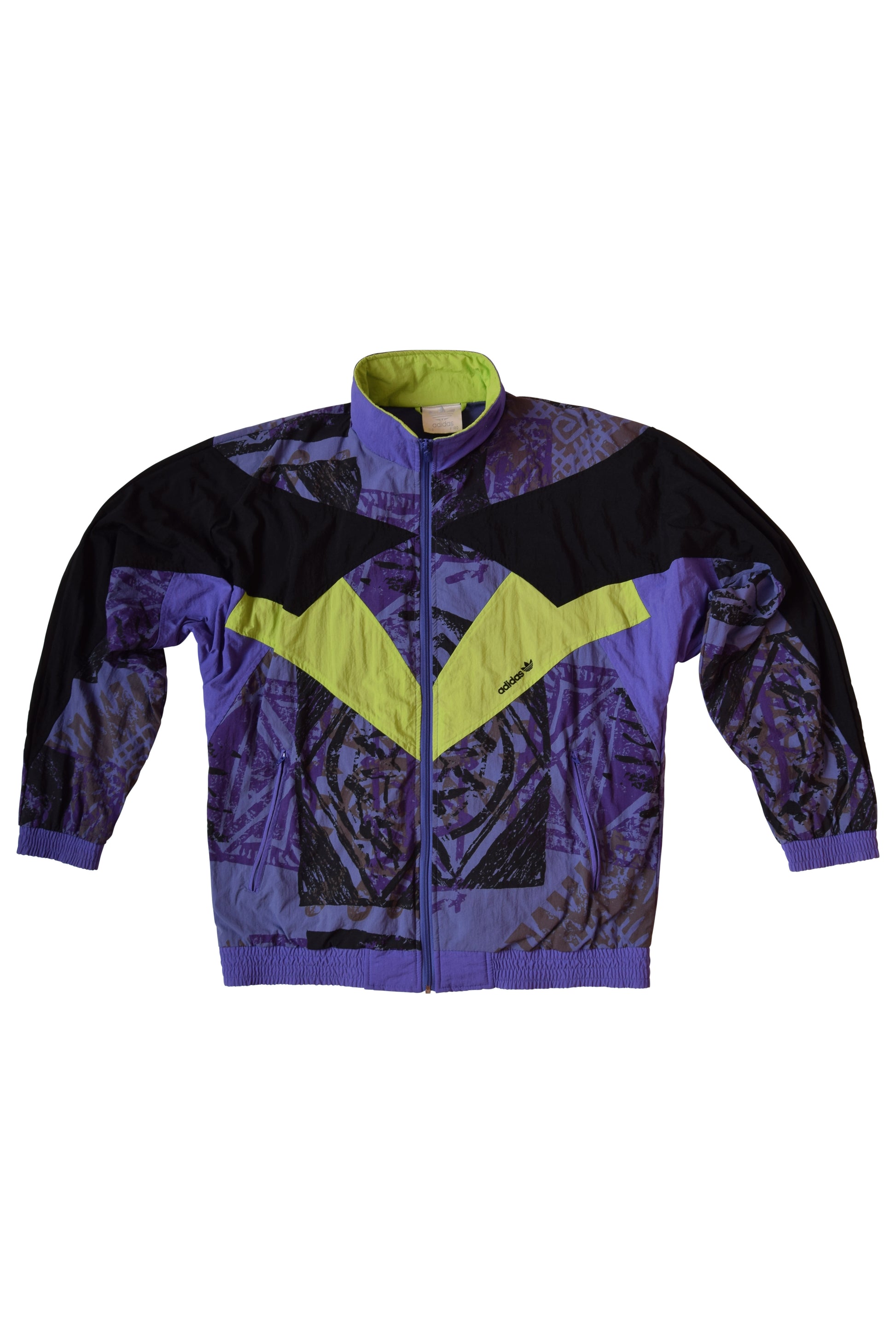 Vintage Adidas Shell / Jacket Size L 90's Crazy Pattern