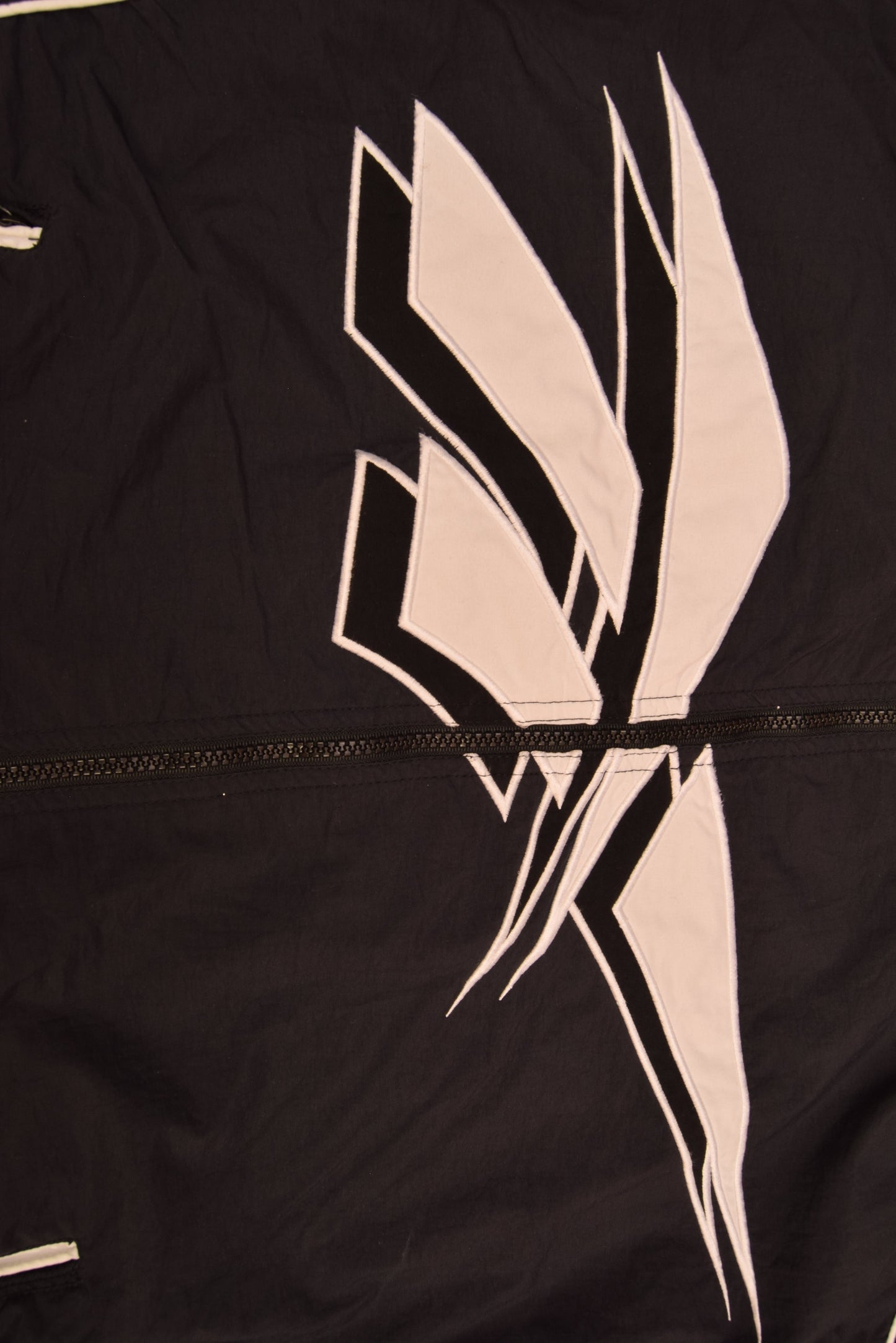 Vintage 90's Reebok Jacket Shell Size XL Black Big Logo