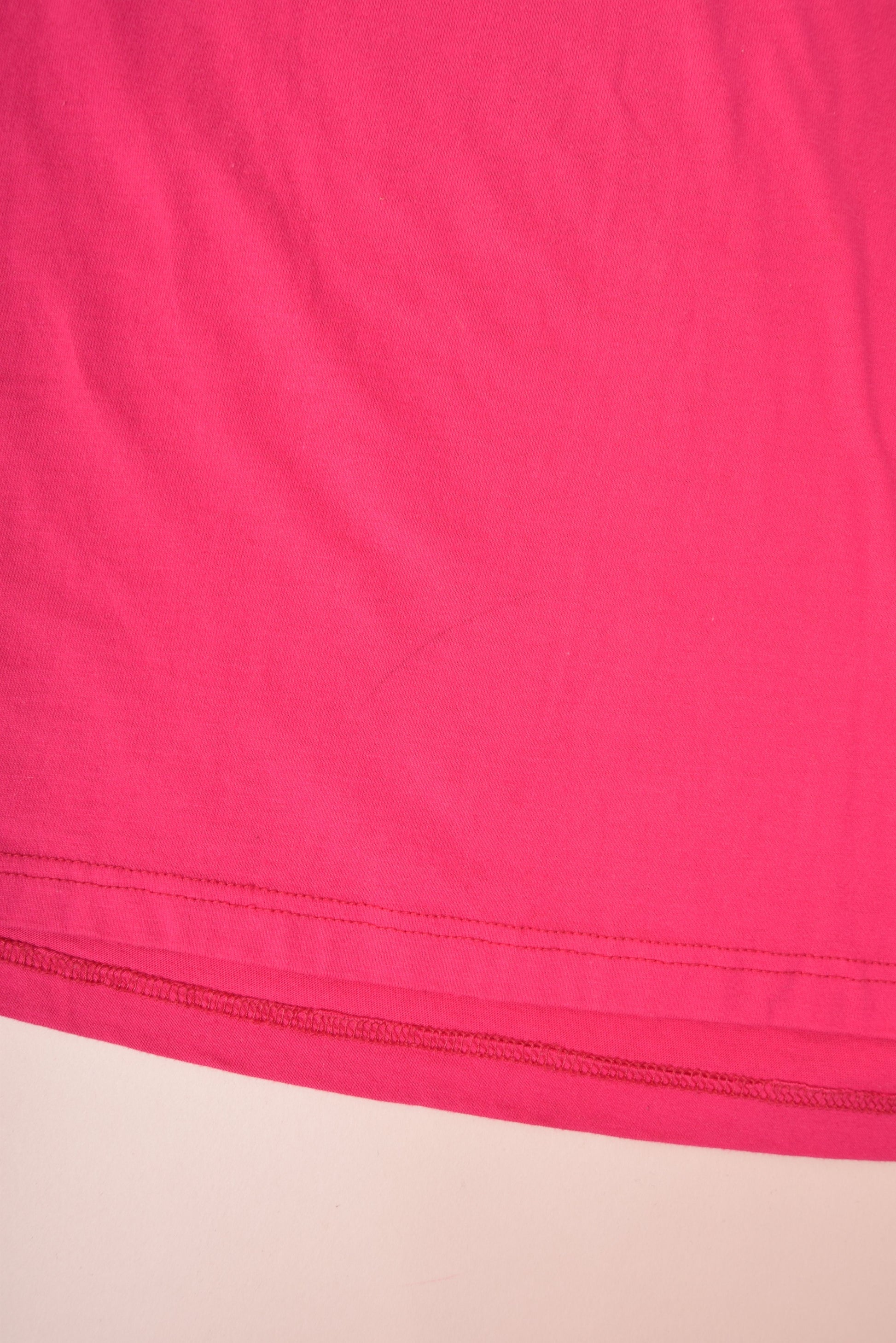 Vintage Adidas 80's Tribal Print T-Shirt Size S-M Magenta Made in Yugoslavia 100% Cotton