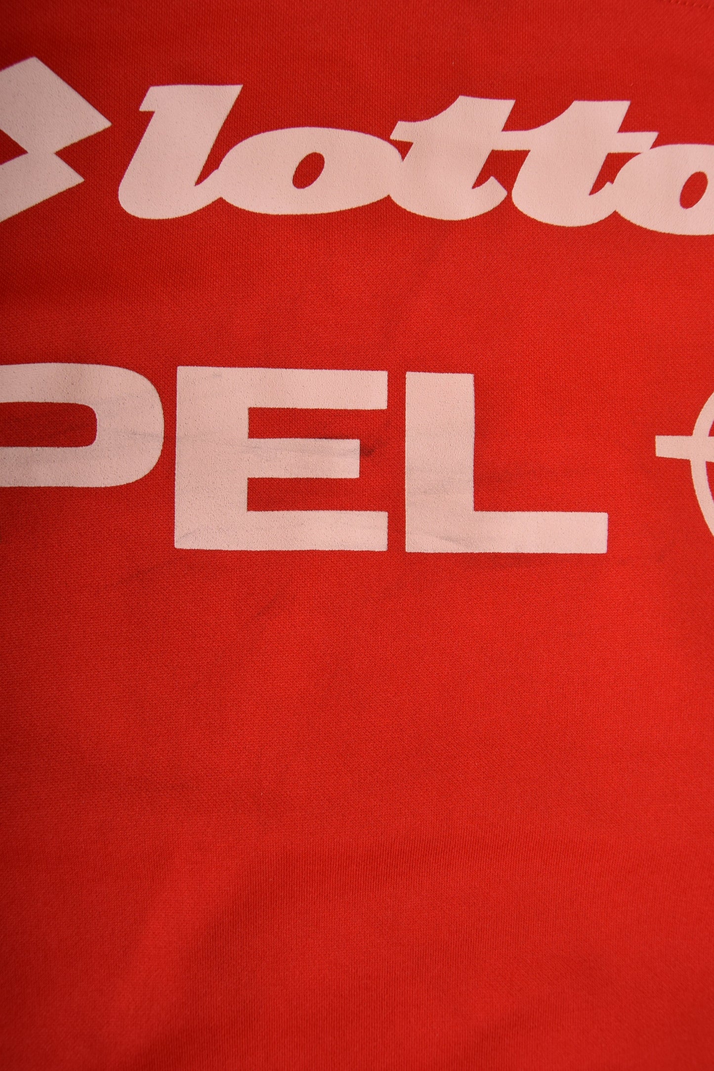 Vintage AC Milan Lotto 1995-1996 1/2 Zip Training Top / Sweatshirt Size XL Opel Red Black