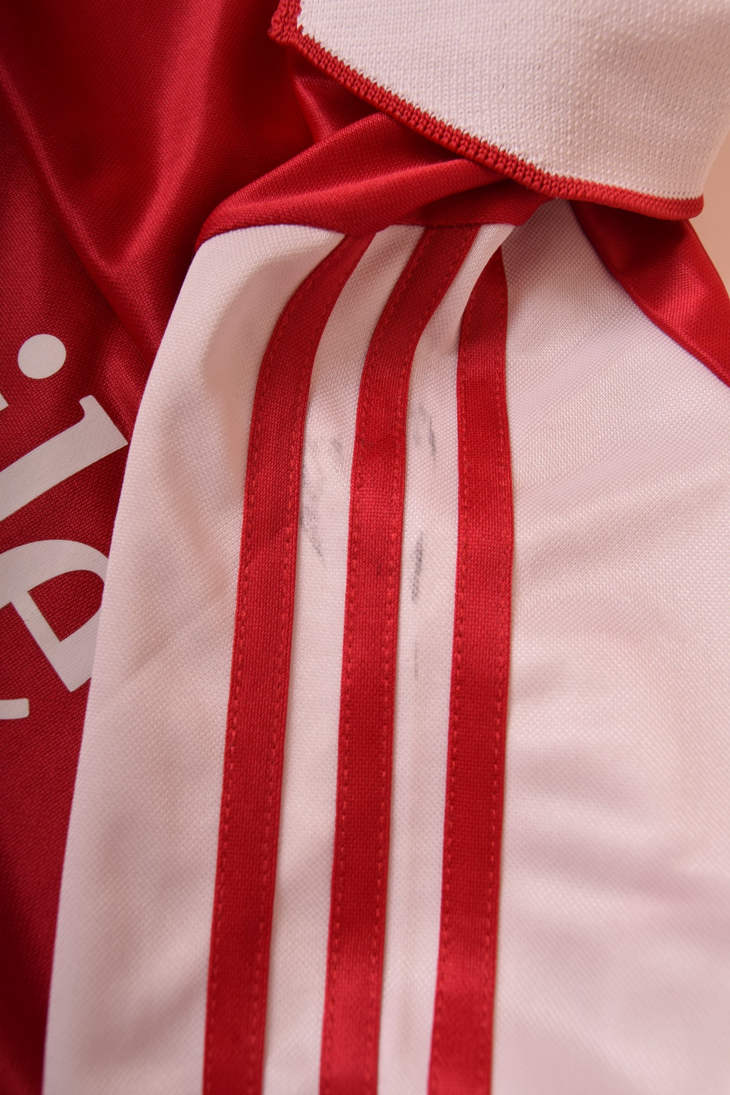 Bayern Munchen Adidas Home Football Shirt 2003 - 2004 Size XL Red White Long Sleeve