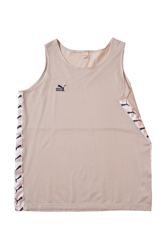 Vintage Puma Festival Tank Top 80's Grey Made in West Germany