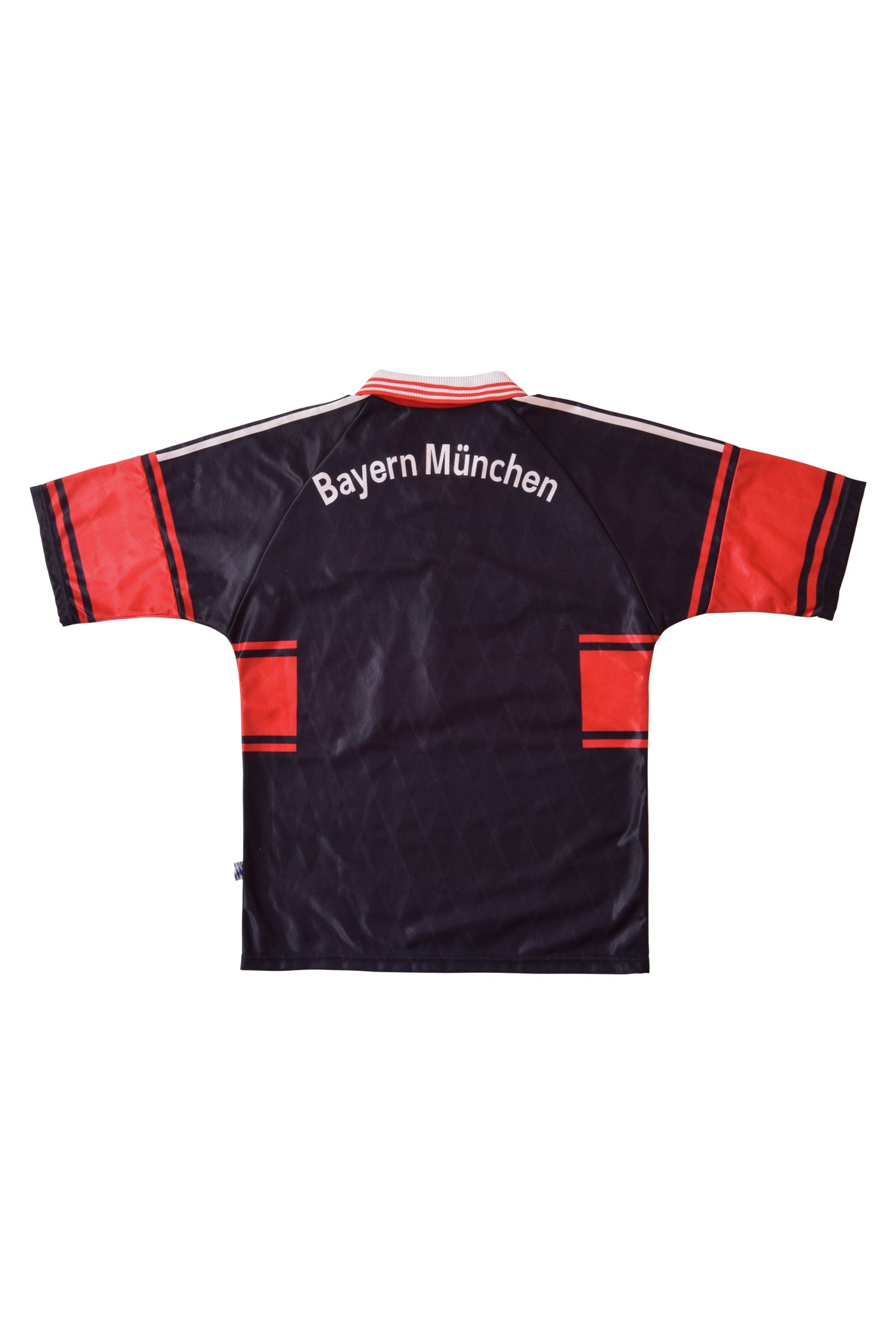 Vintage Bayern Munchen Munich Adidas Home Football Shirt 1997-1999 Black Red Opel Size L
