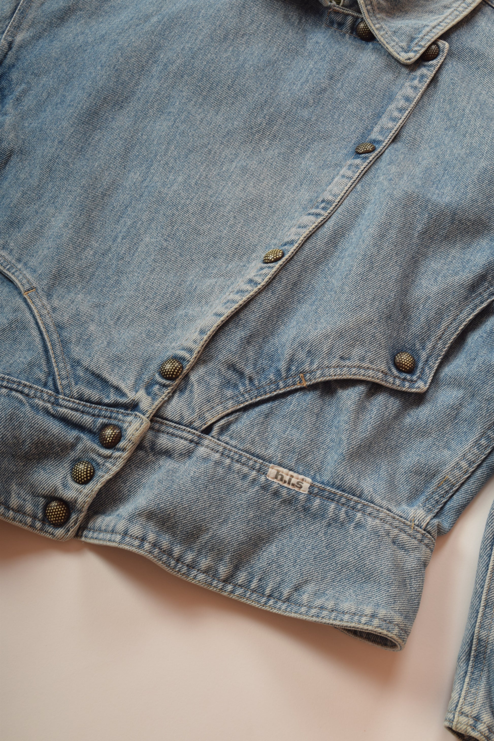 Vintage 80s H.I.S. Woman Denim / Jeans Jacket Size S