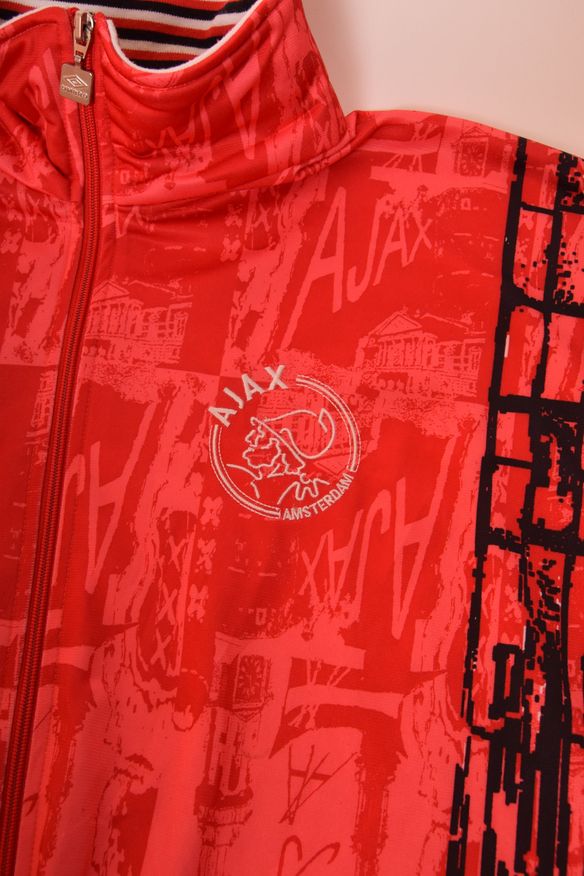 Vintage Ajax Amsterdam Umbro '96-'97 Red Size on the label XL