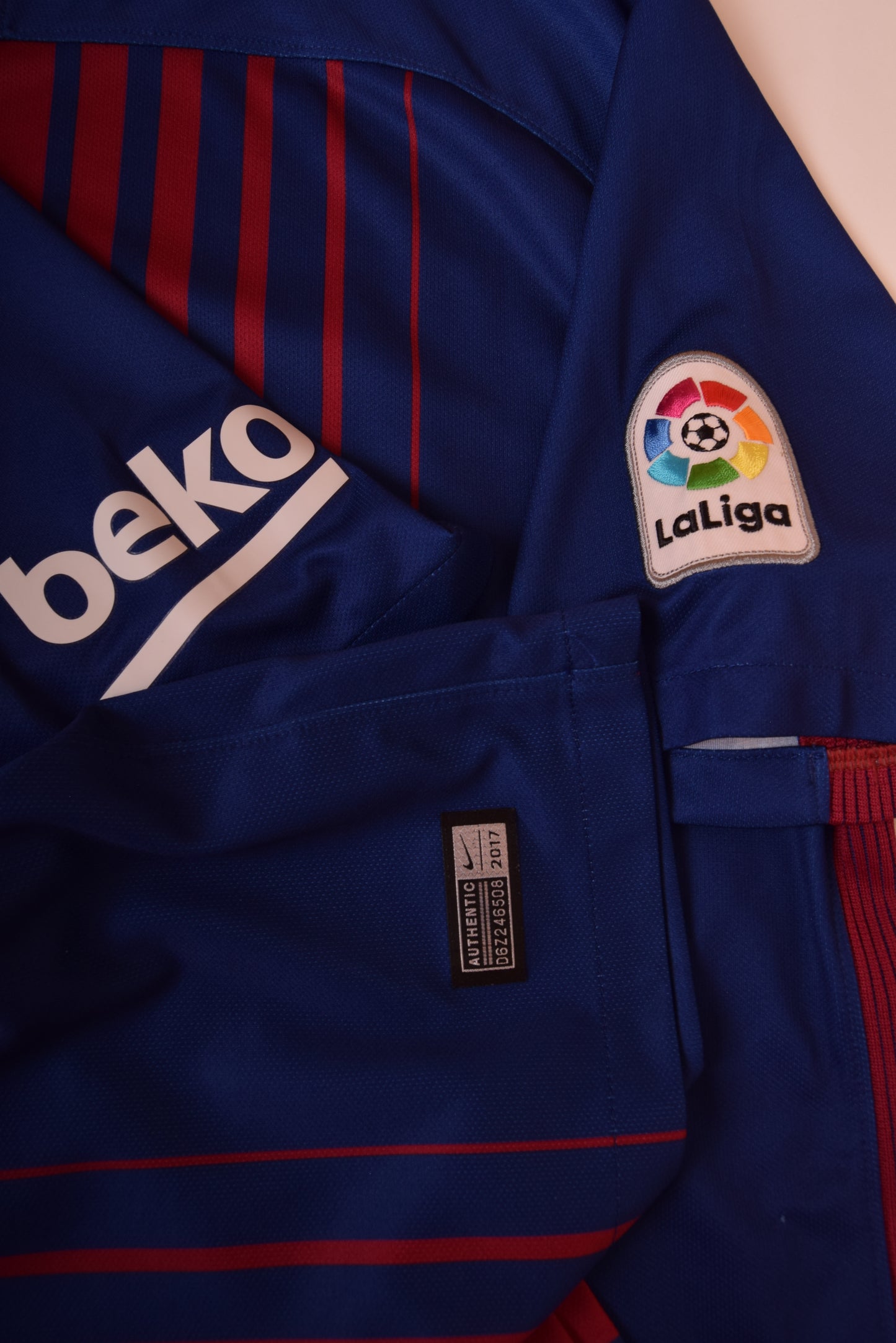 FC Barcelona Nike Home Football Shirt 2017-2018 Size L Red Blue Rakuten