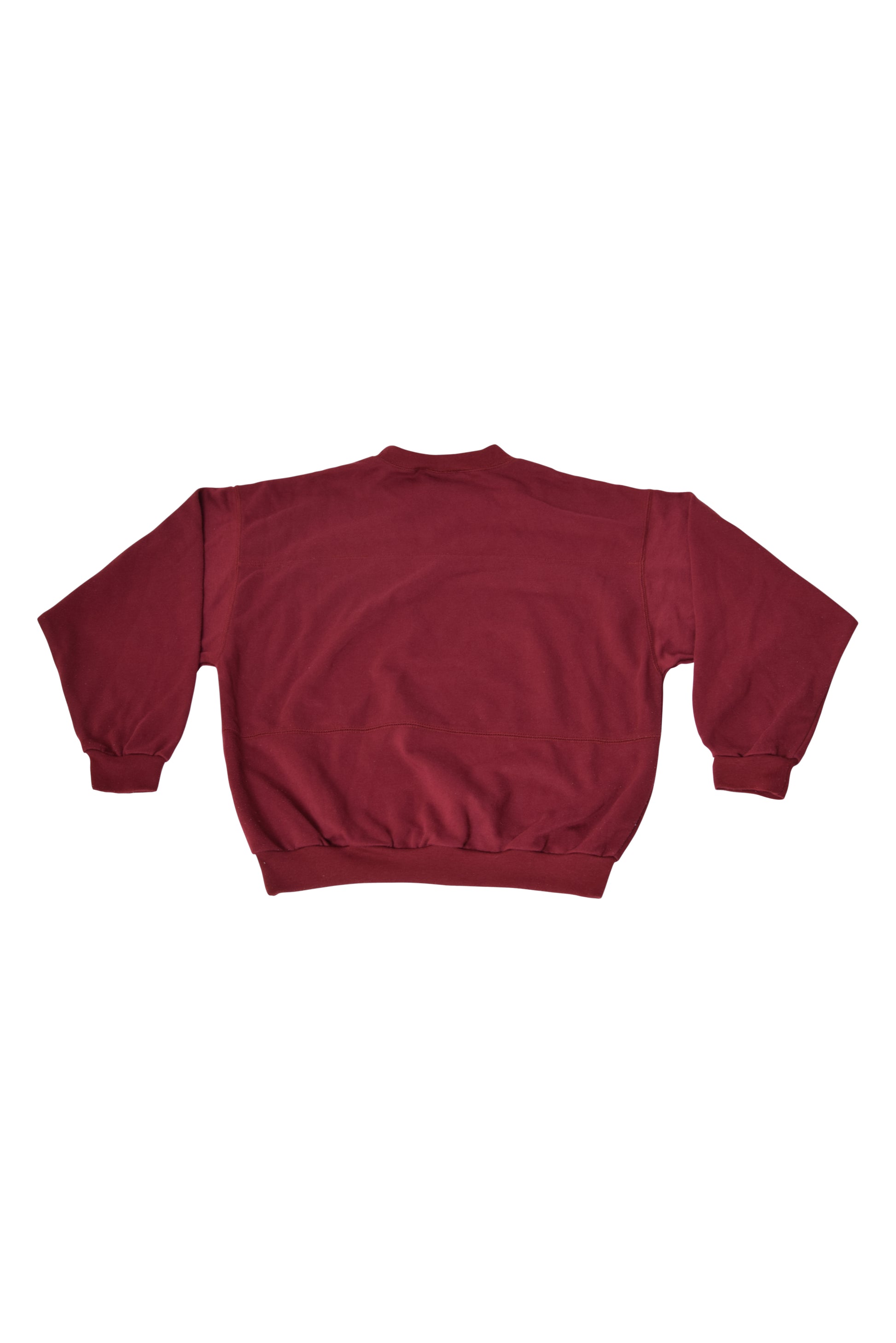 Vintage 90's Adidas Crew Neck Sweatshirt Size M Burgundy