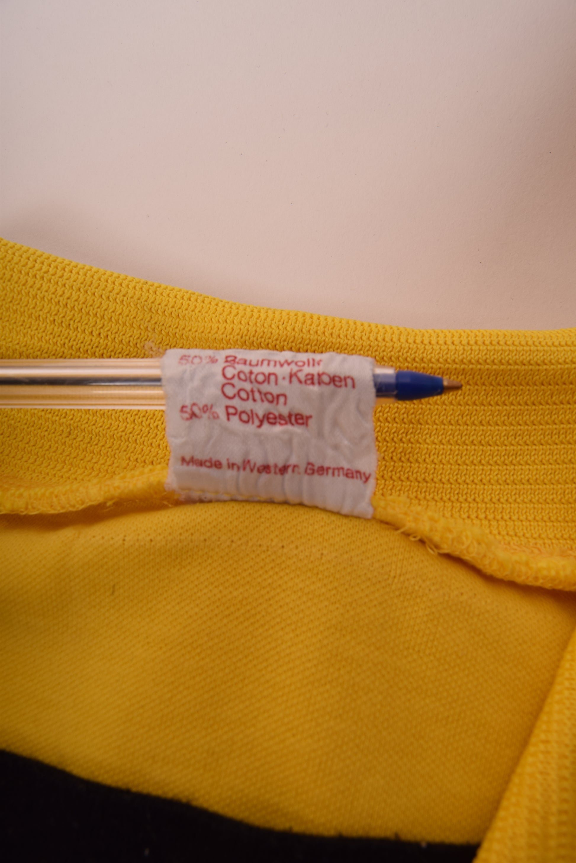 Vintage BVB Borussia Dortmund Erima 1979-1980 Home Football Shirt Size M Yellow