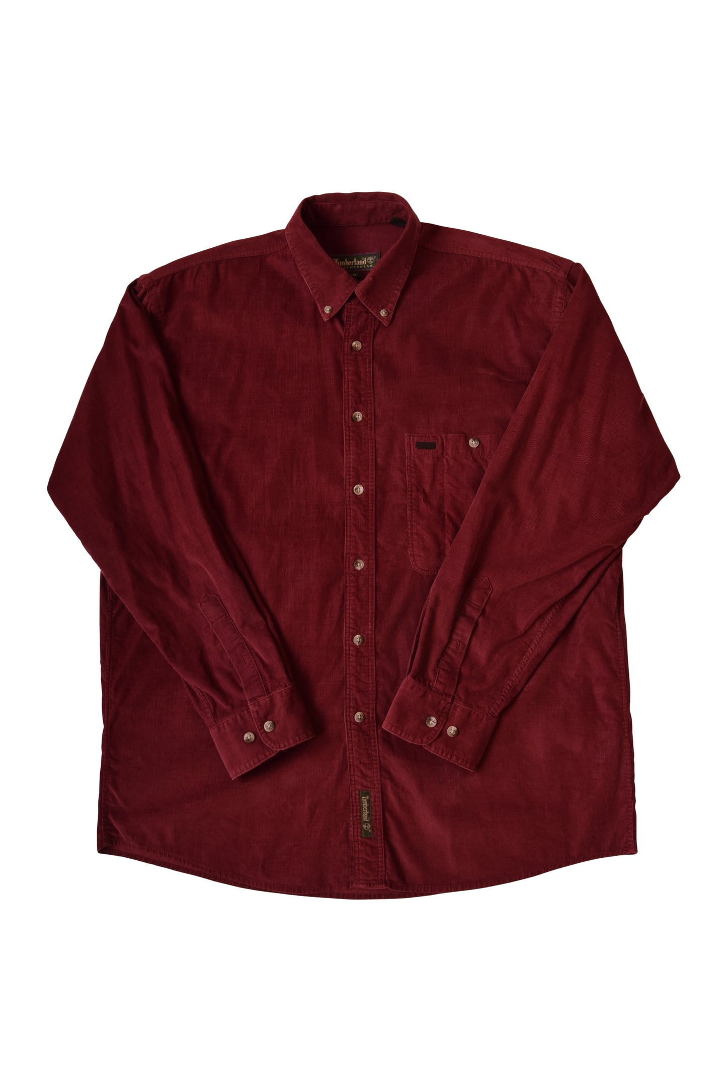 Vintage Timberland Corduroy Weathergear Burgundy Shirt