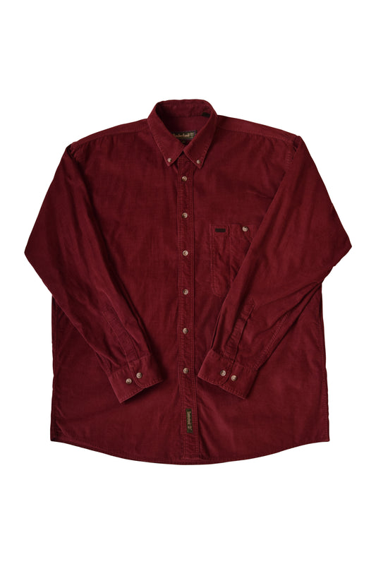 Vintage Timberland Corduroy Weathergear Burgundy Shirt