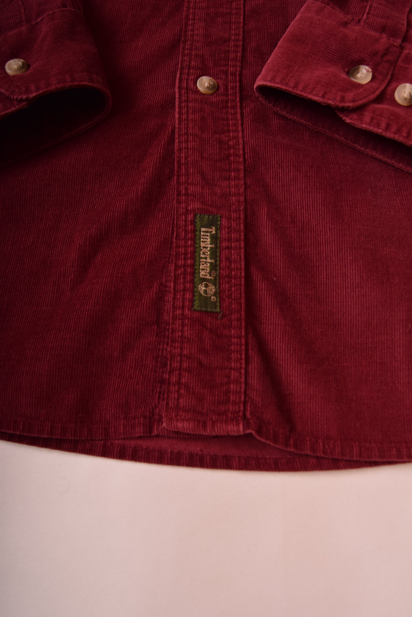 Vintage Timberland Corduroy Weathergear Burgundy Shirt