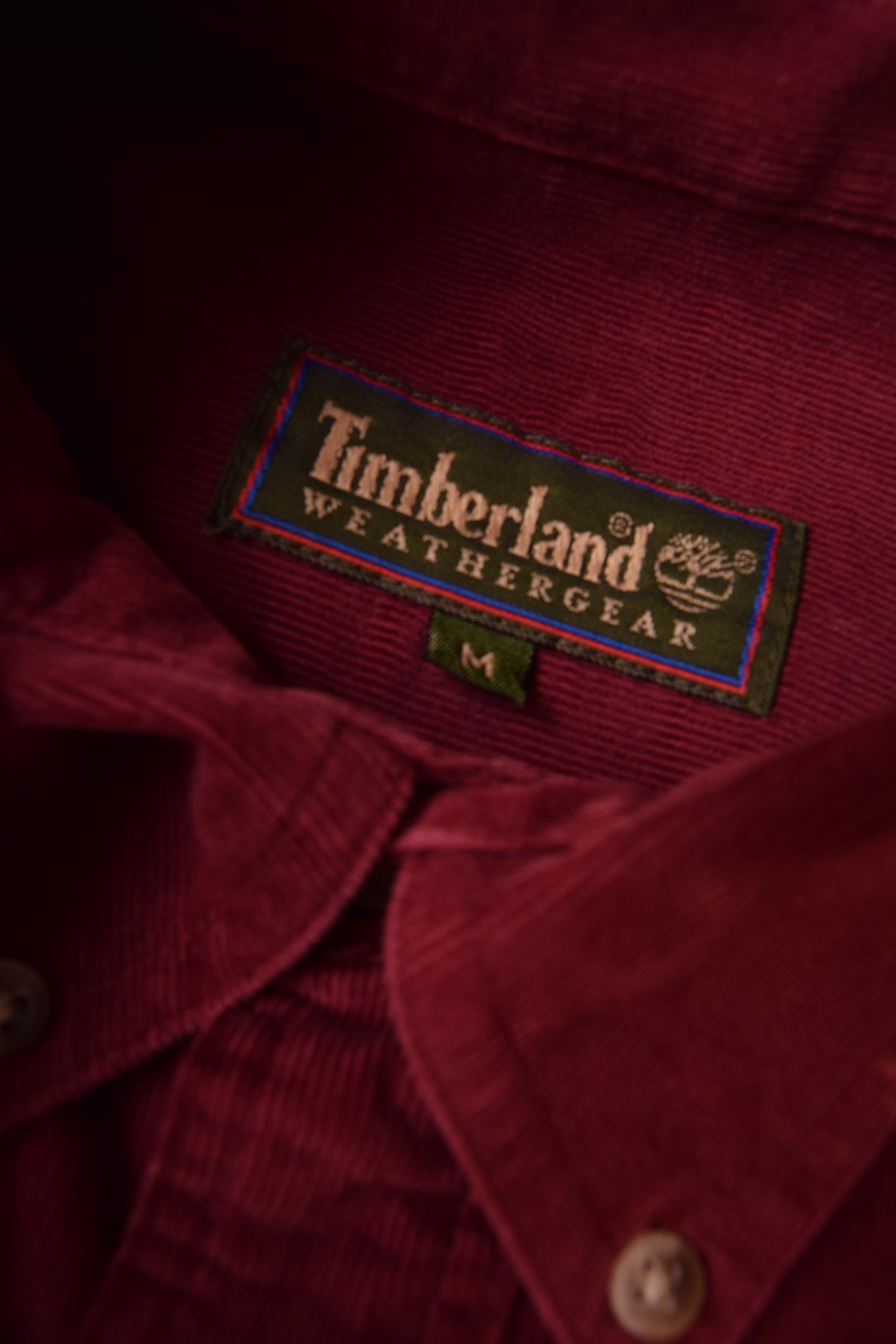 Vintage Timberland Corduroy Weathergear Burgundy Shirt