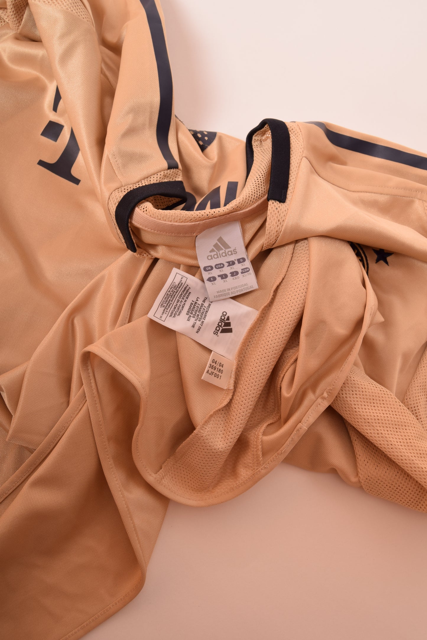 Bayern Munchen Adidas Roy Makaaay Away Football Shirt 2004-2005 Size XL T COM #10 Gold ClimaCool