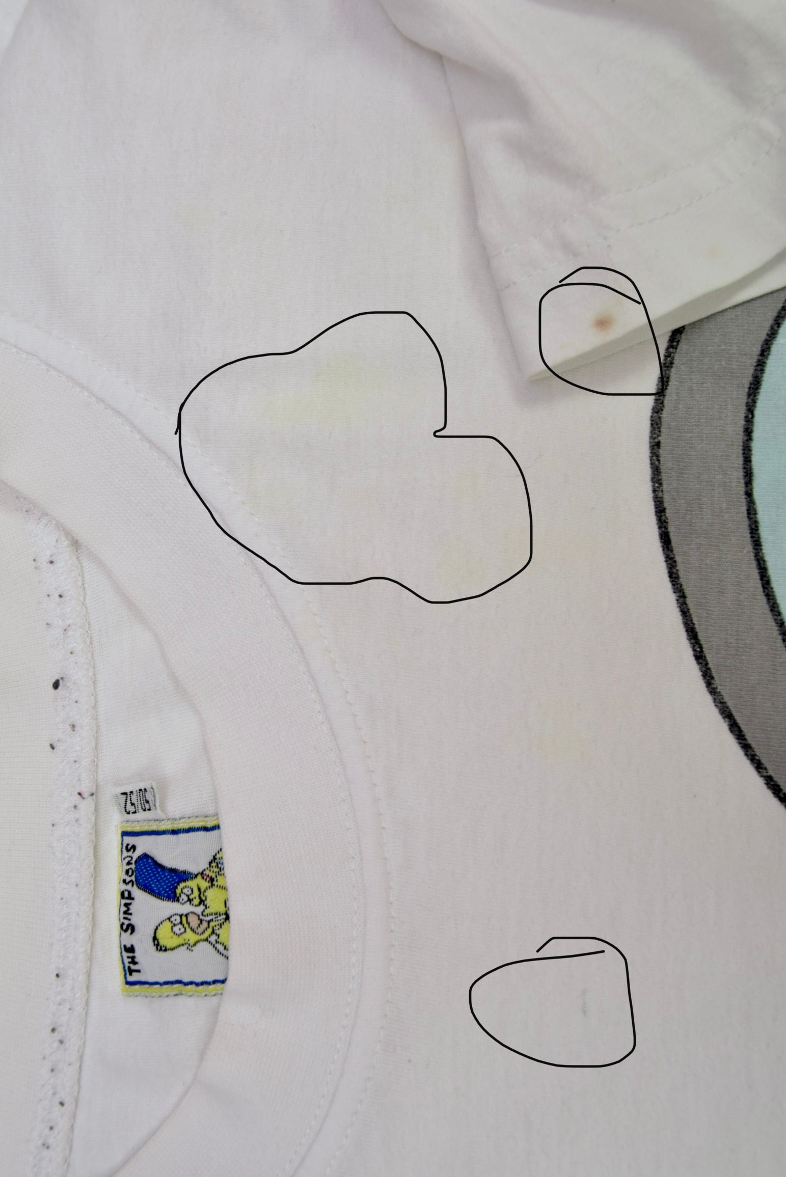 Vintage 1998 Bartholomew J. Simpson The Simpsons Matt Groening Twentieth Century Fox Film T-Shirt Butt Selfie White Size M-L