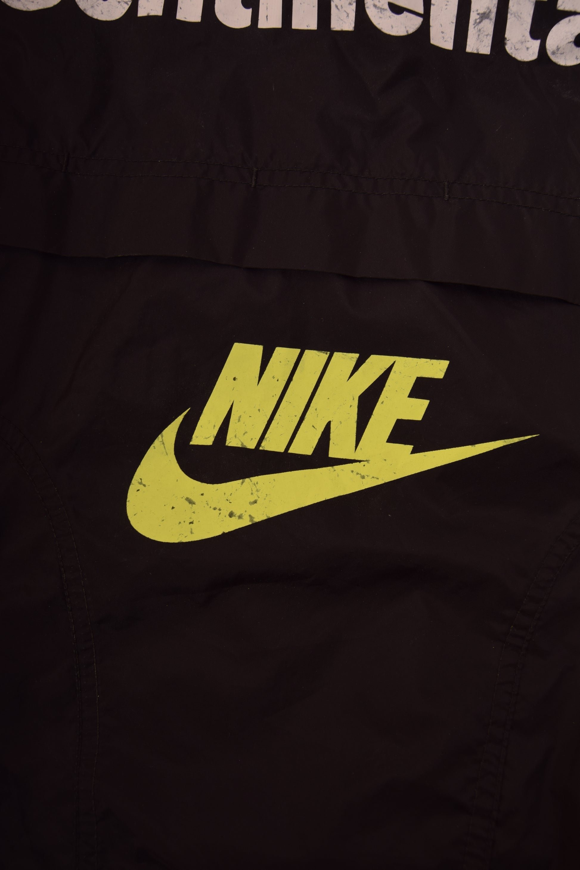 Borussia Dortmund BVB 1996 - 1997 Nike Premier Windbreaker / Jacket Size S-M Die Continental Black Yellow Neon