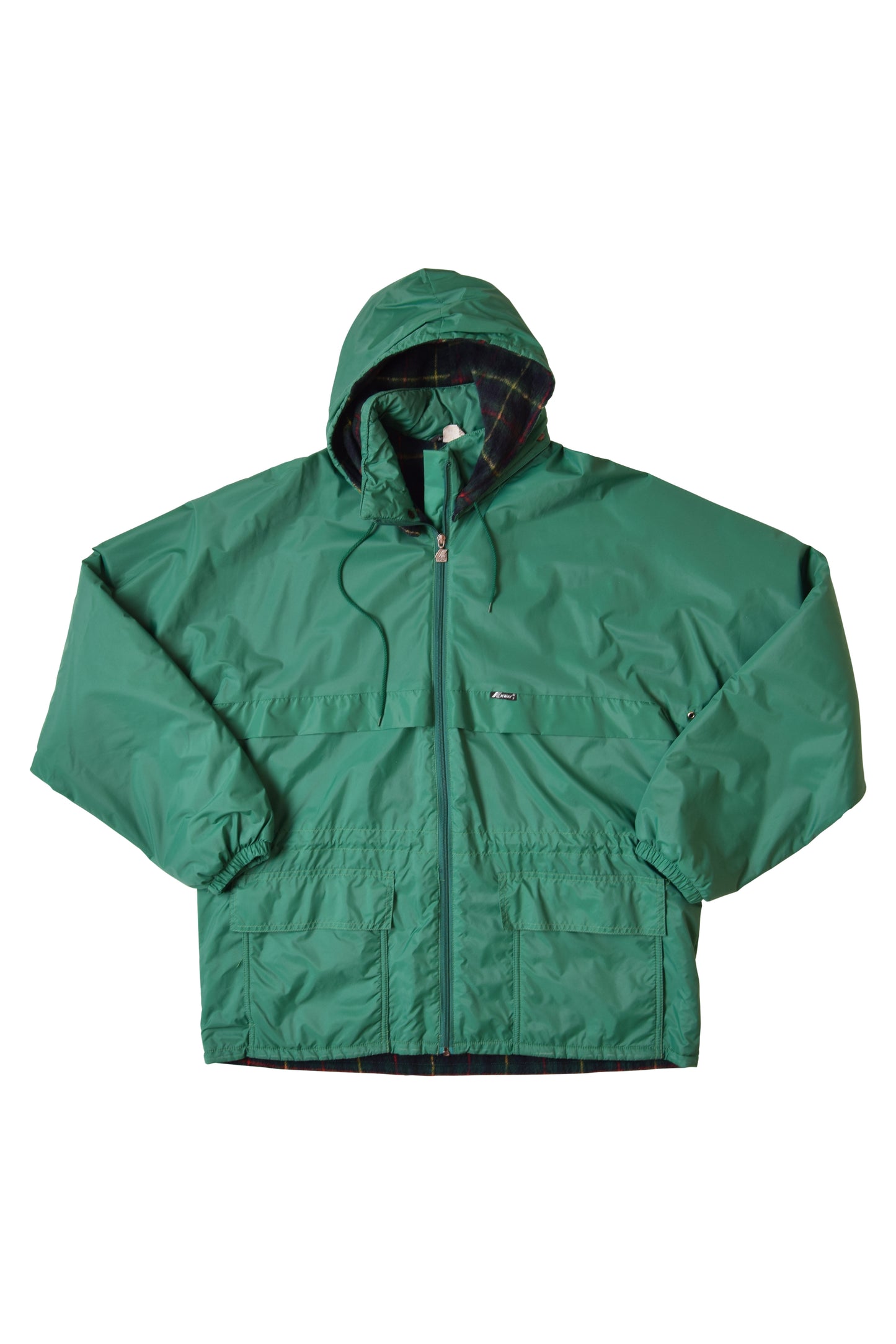 Vintage K-WAY Thick Jacket - Windbreaker Green Size XL