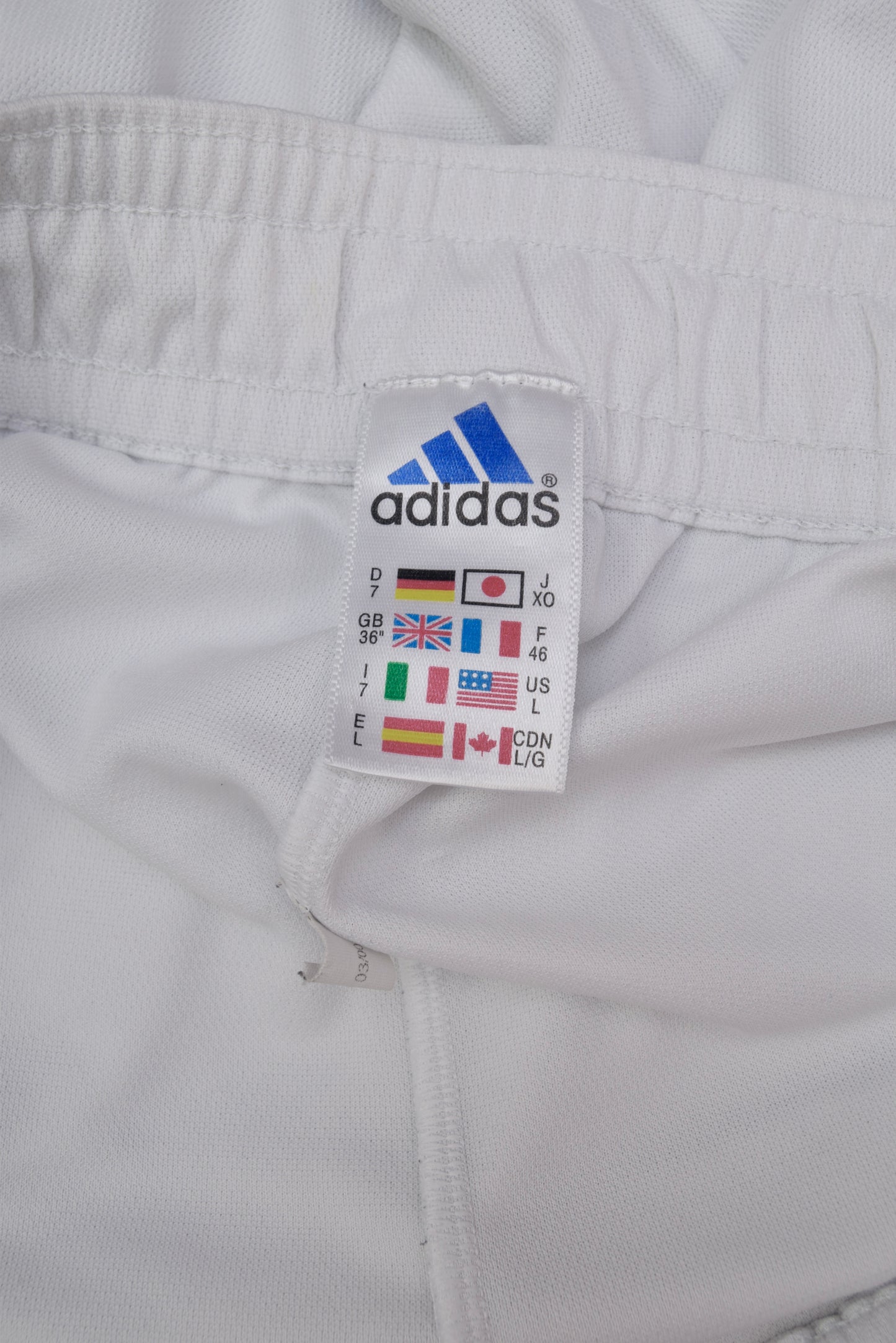 France Adidas Away Football Shorts Euro 2000 '00-'01 Size L White