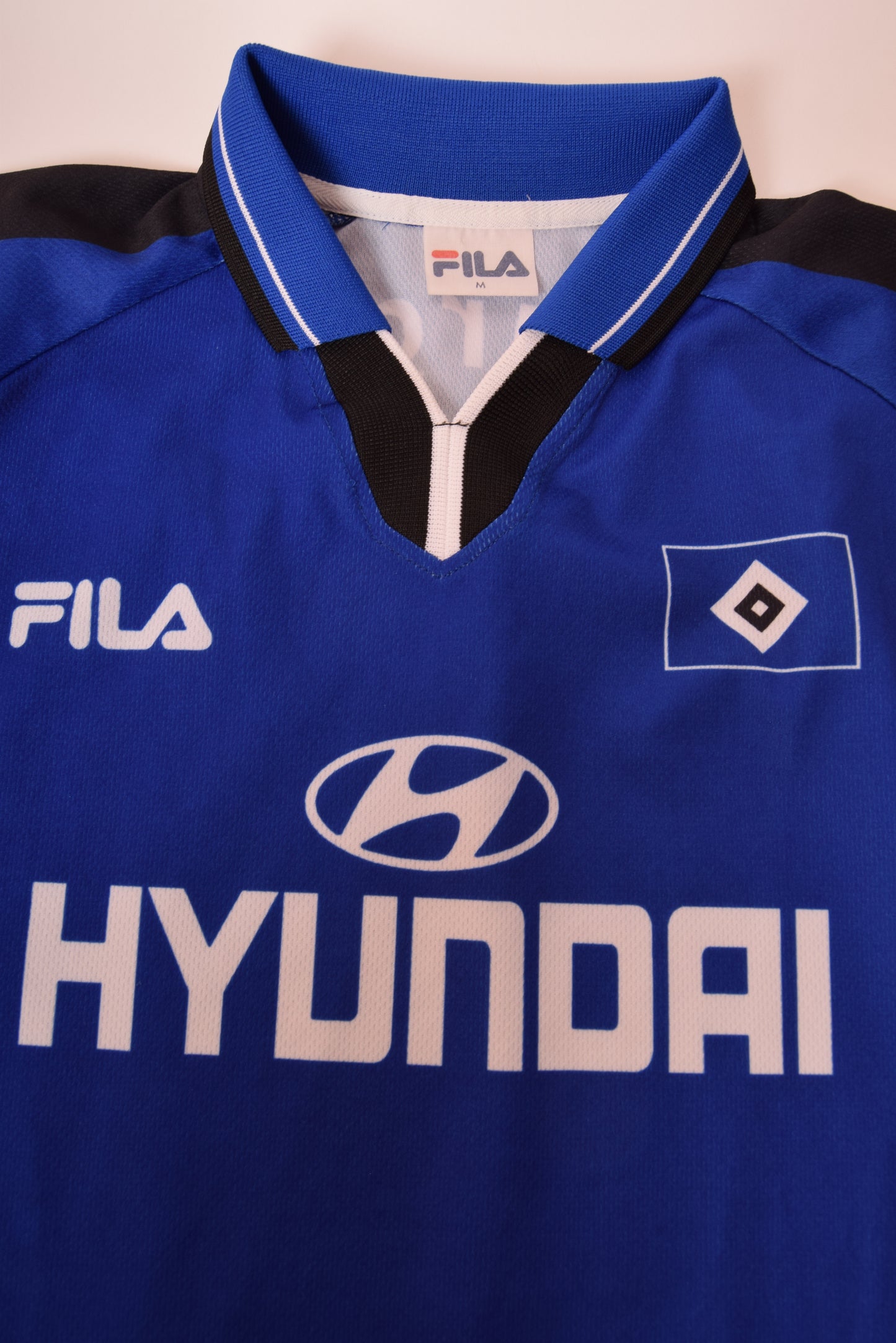 Vintage Hamburg Fila 199-2000 Away Football Shirt Size M Blue