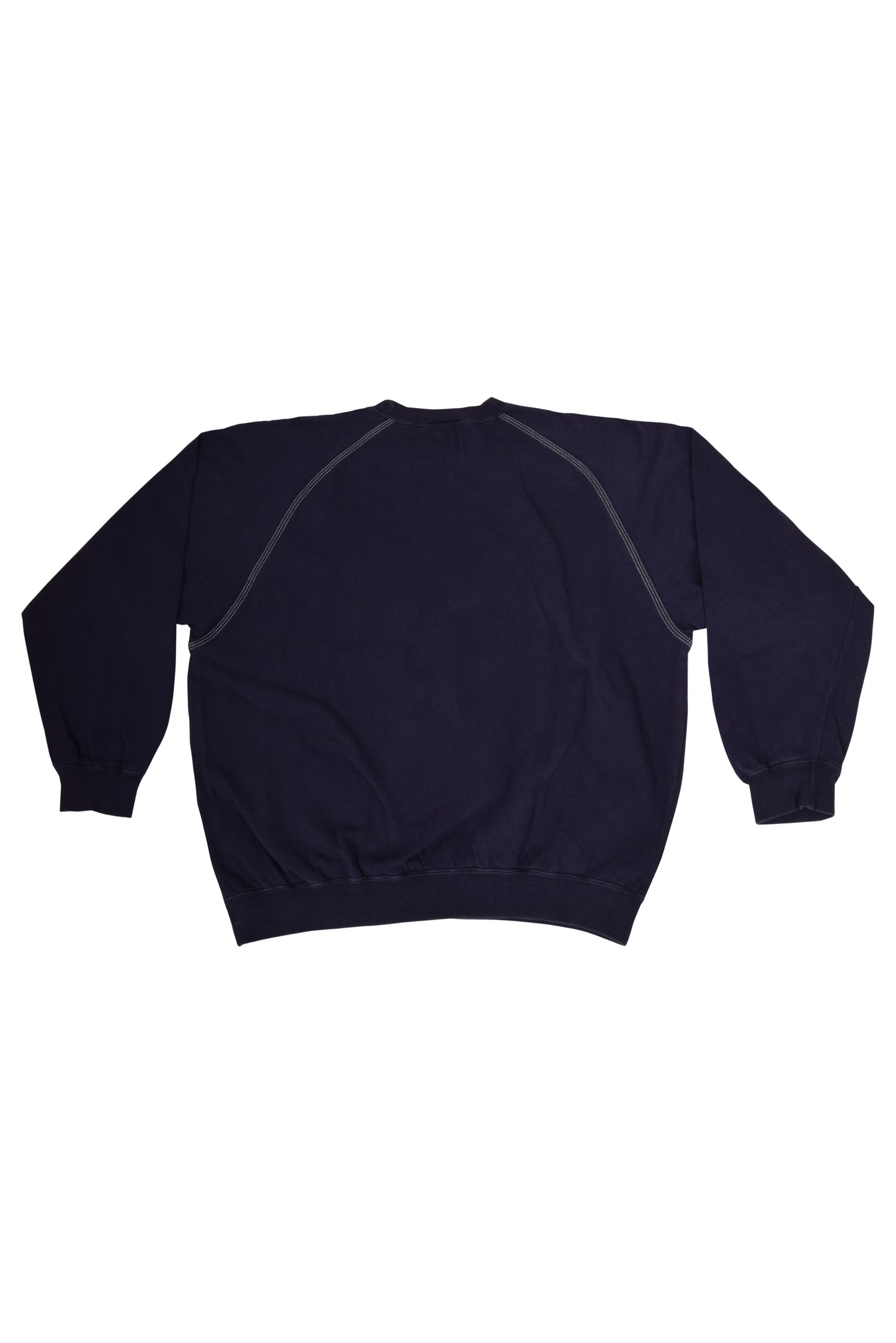 Vintage Lacoste 80's Sweatshirt Made in France Size L-XL Blue Navy
