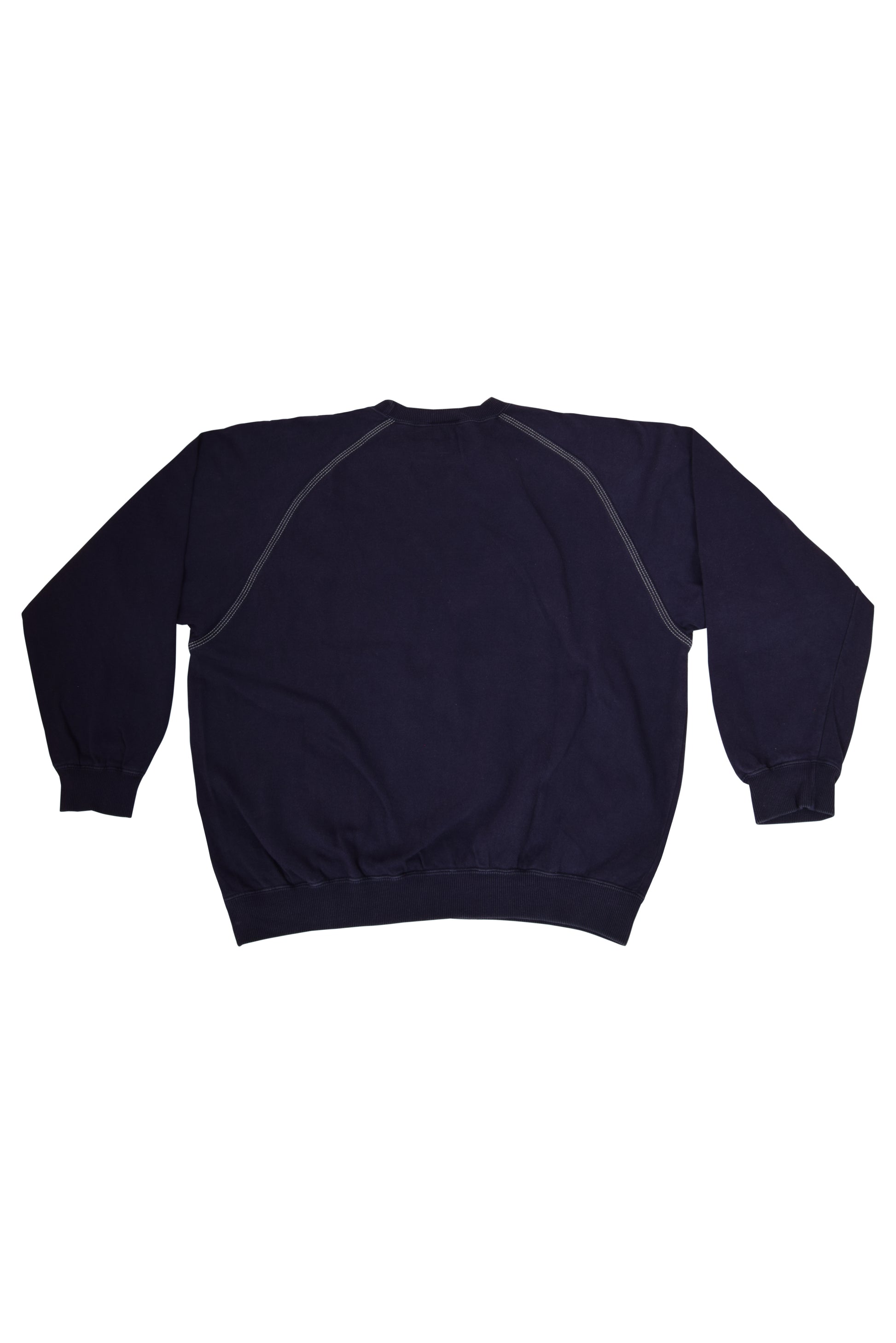 Vintage Lacoste 80's Sweatshirt Made in France Size L-XL Blue Navy