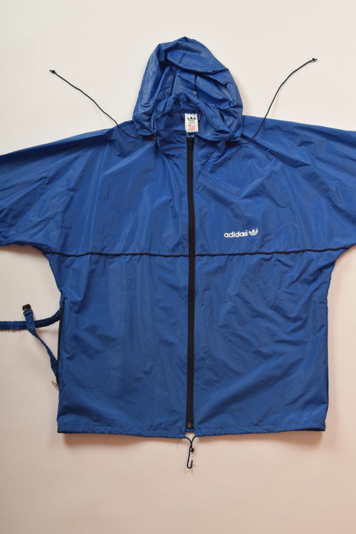 Vintage 90s Adidas Jacket Windbreaker Blue