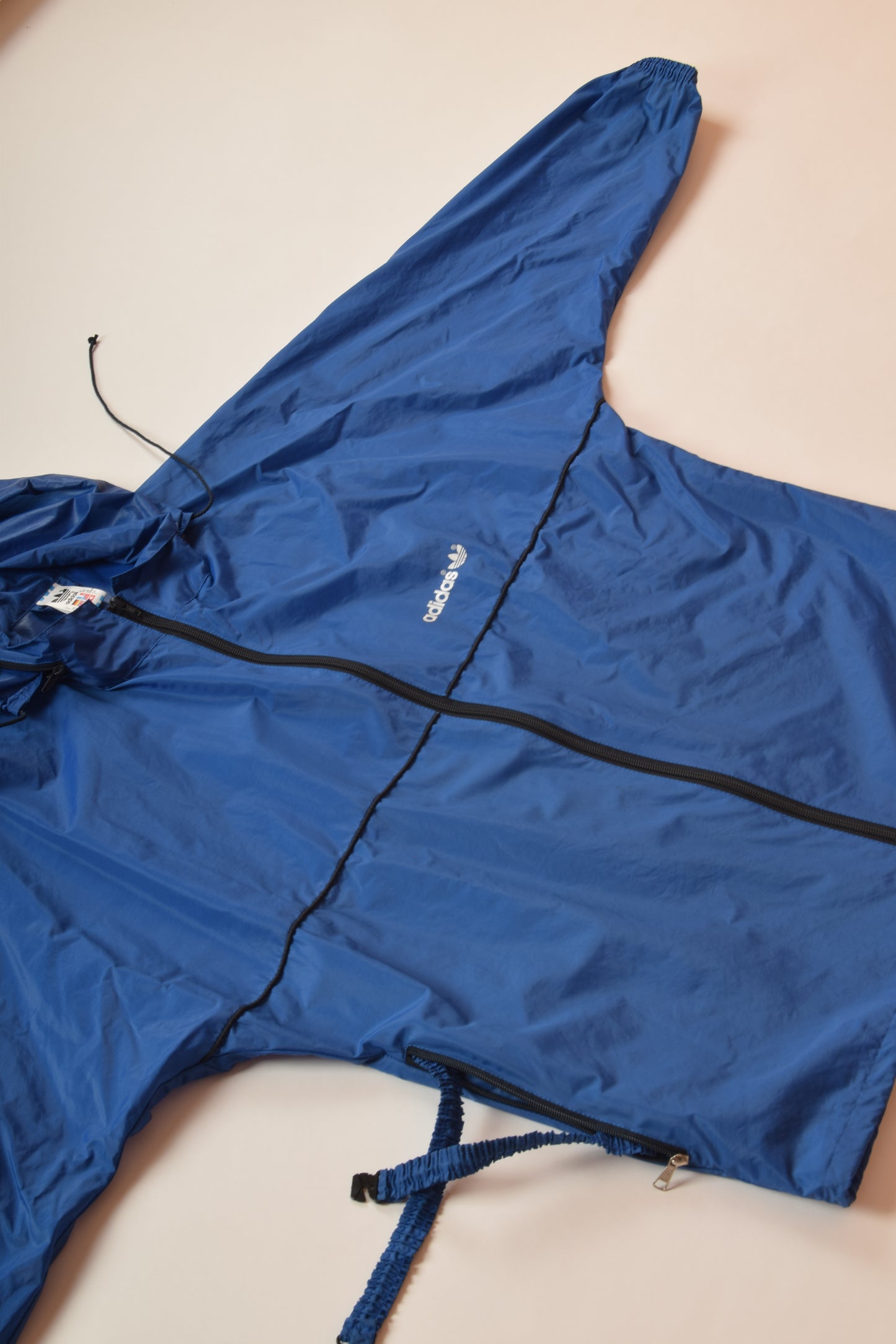 Vintage 90s Adidas Jacket Windbreaker Blue