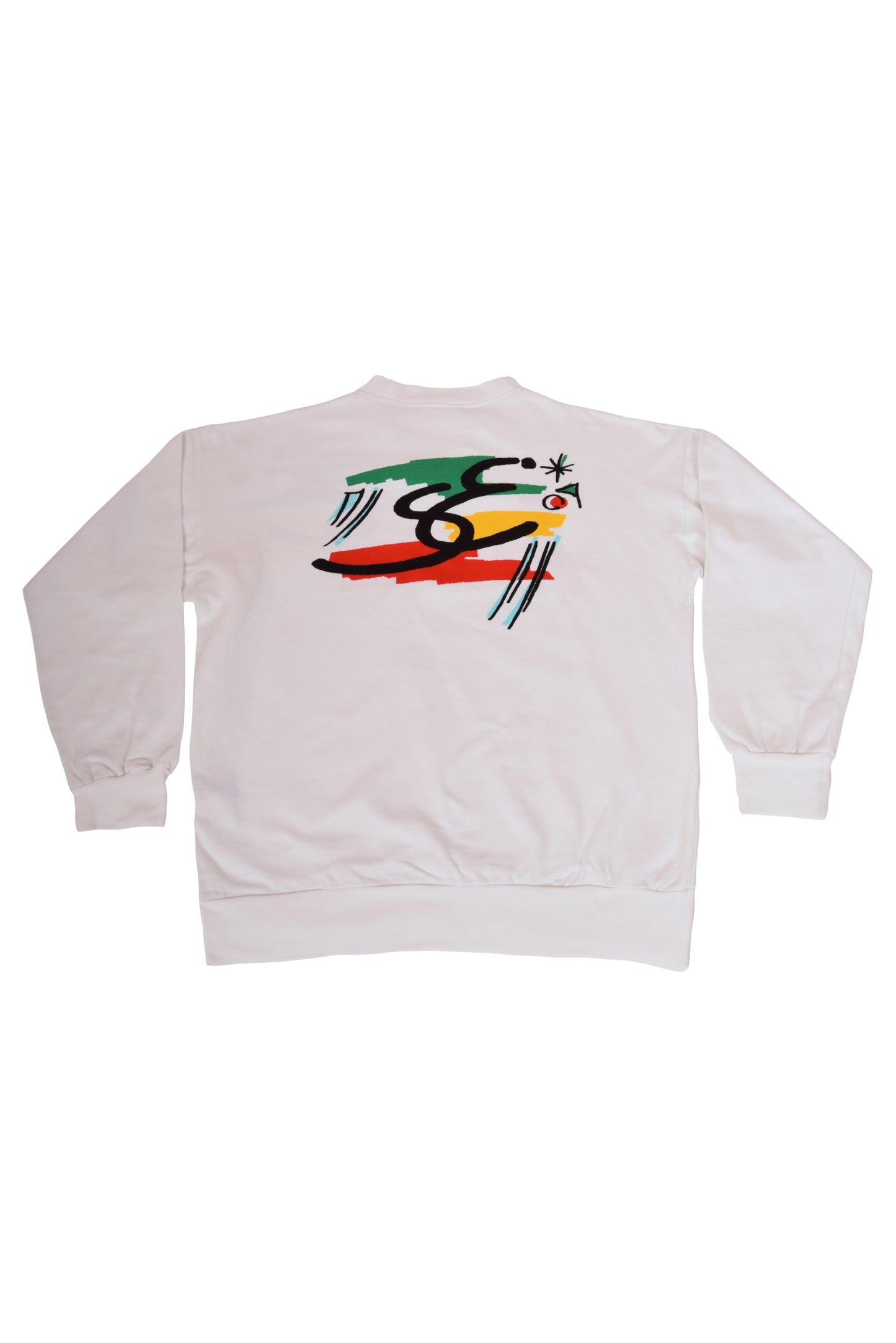 Vintage Adidas Stefan Edberg Sweatshirt 80's Made in Yugoslavia Size M White