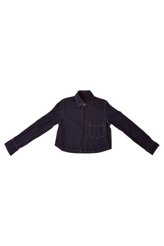 Yohji Yamamoto Y's CropPed Shirt Made in Japan Size M