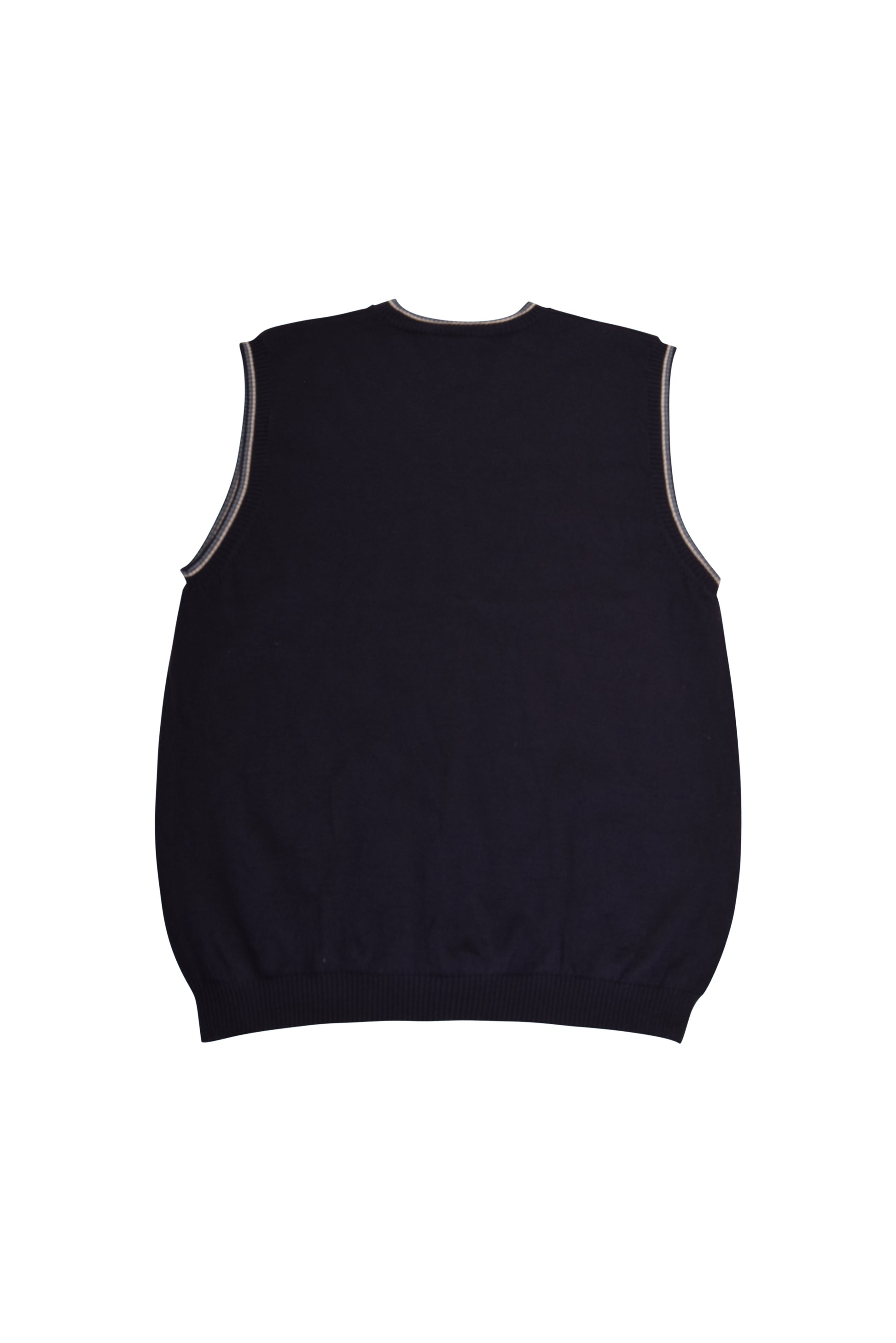Vintage Nike Golf Vest 90's Navy Blue Size M 100% Merino Wool