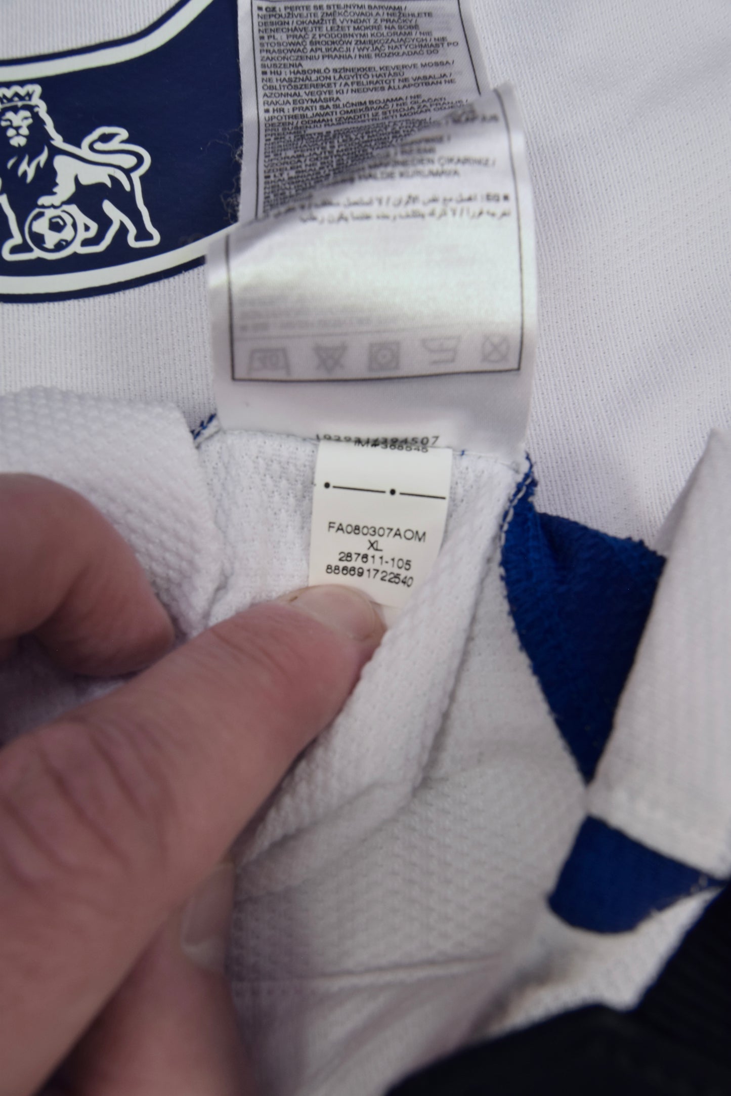 Dimitar Berbatov Manchester United Nike 2008 - 2009 Away Football Shirt #9 White AIG Size XL