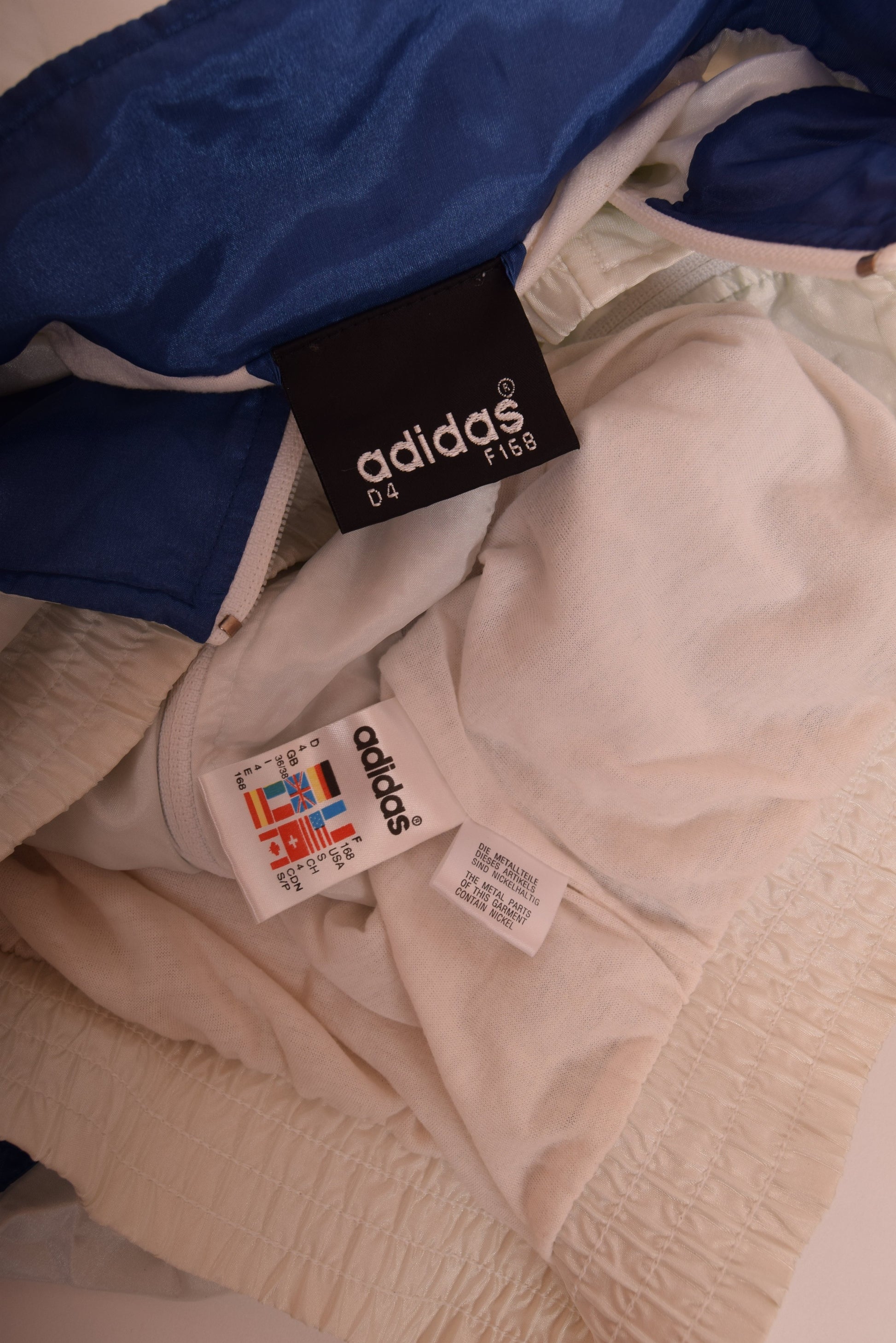 Vintage Adidas 90's Shell / Jacket Size M White