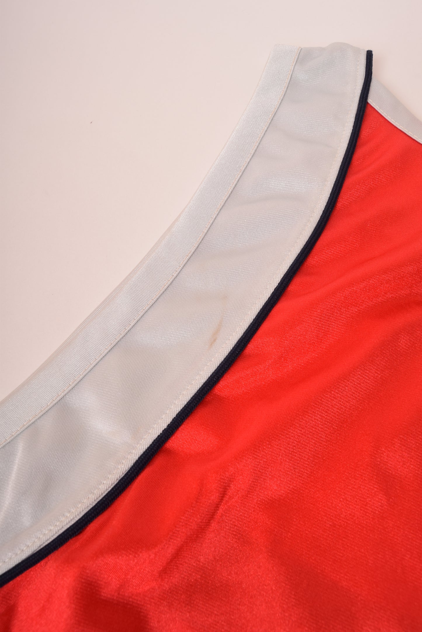 Vintage 80's USA Kappa Track & Field Tank Top Los Angeles Olympic 1984 Made in Italy Red Grey