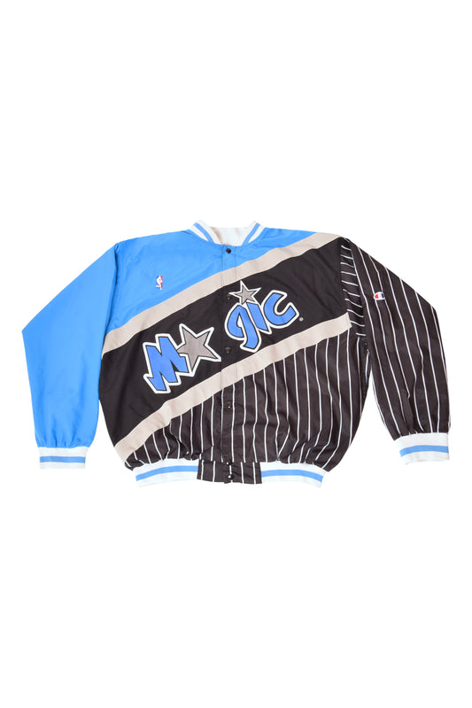 Vintage 90's Orlando Magic Champion Jacket Size L Black Blue