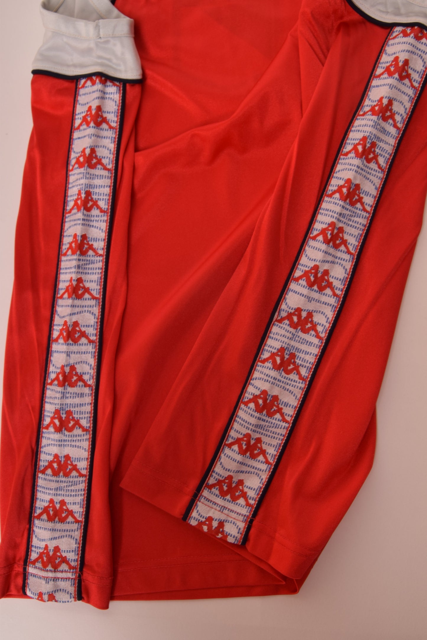 Vintage 80's USA Kappa Track & Field Tank Top Los Angeles Olympic 1984 Made in Italy Red Grey