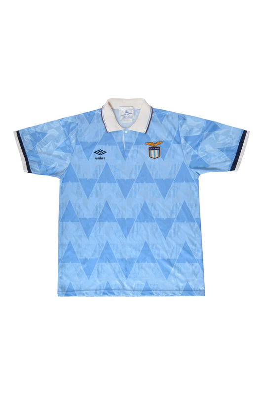 Vintage Lazio Roma Umbro 1989-1991 Home Football Shirt Size M Made in England