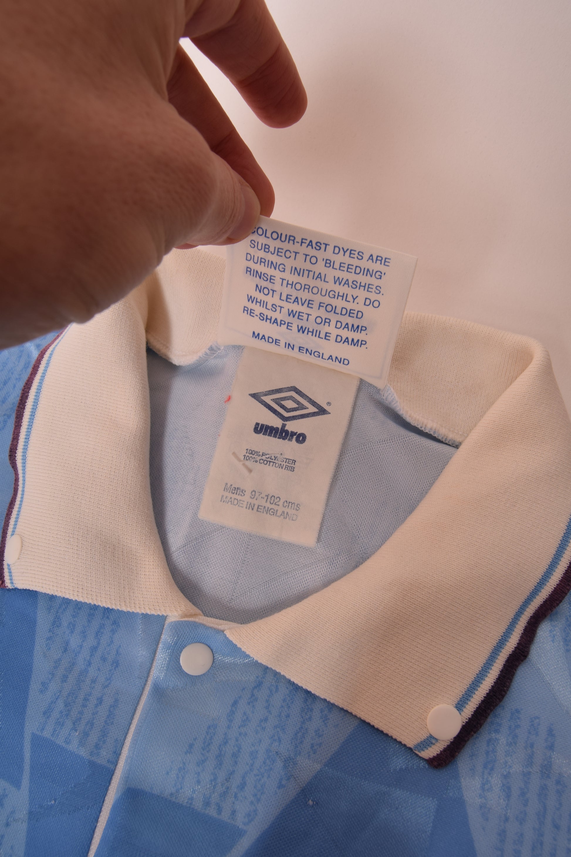 Vintage Lazio Roma Umbro 1989-1991 Home Football Shirt Size M Made in England