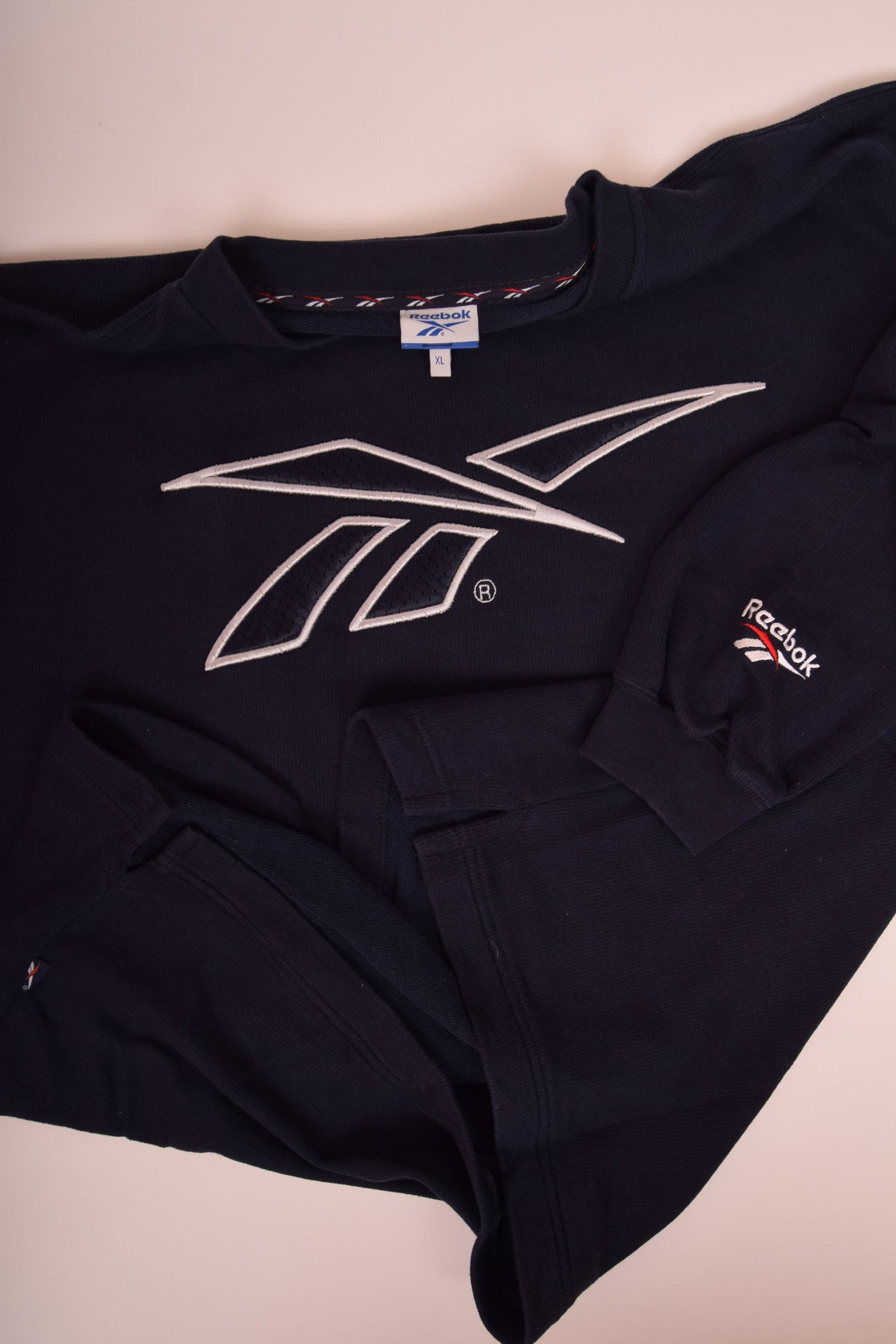 Vintage Reebok Sweatshirt 90's Navy Blue Size XL