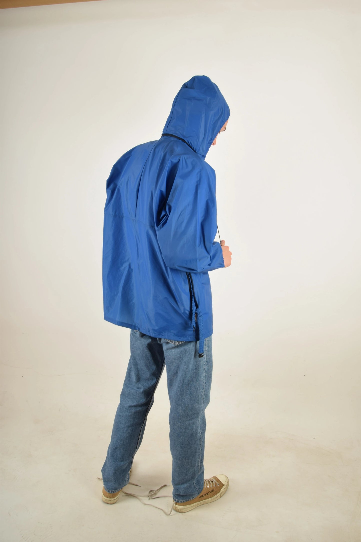 Vintage 90s Adidas Jacket Windbreaker Blue