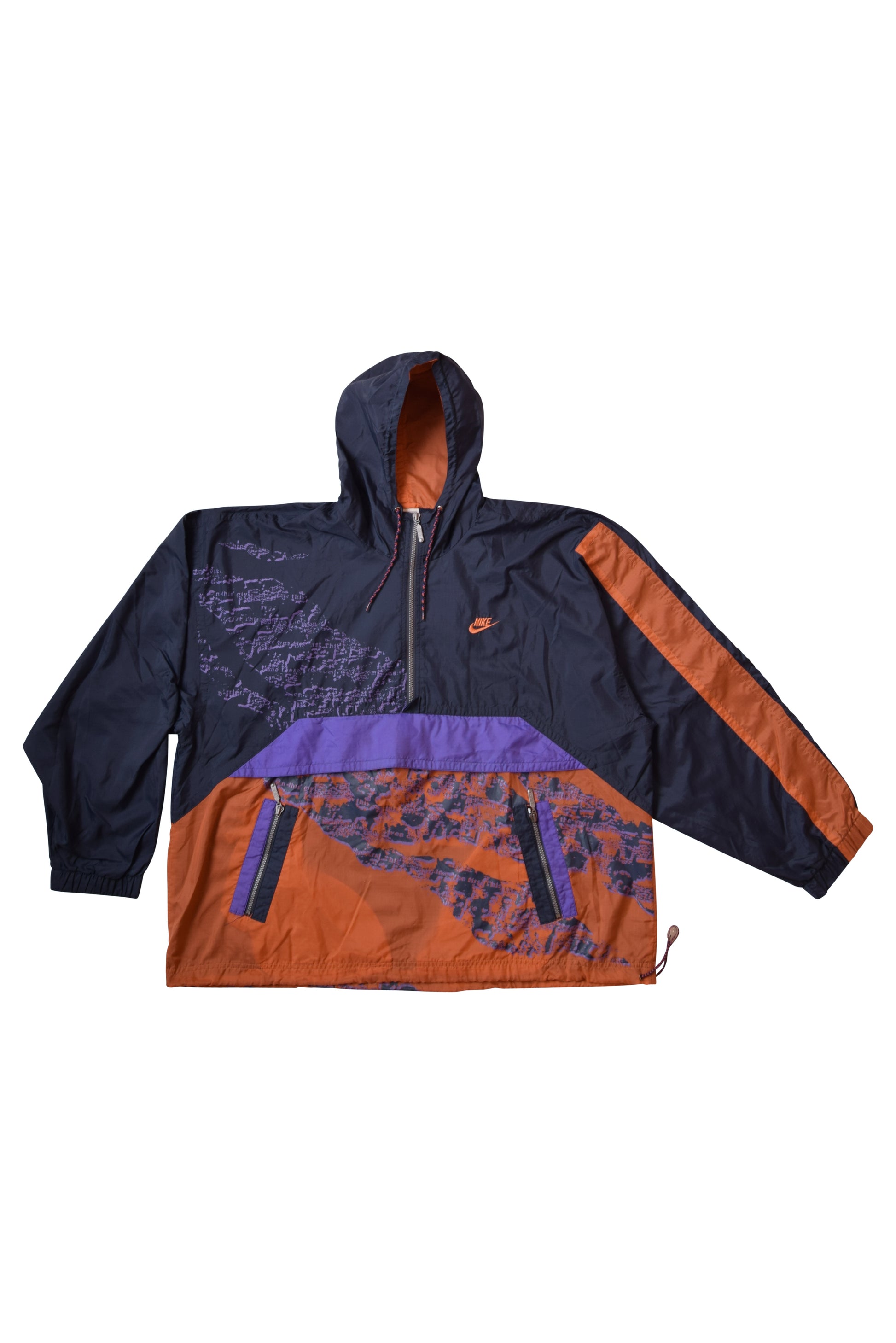 Vintage Nike 90's Shell / Jacket Size XXL Crazy Pattern