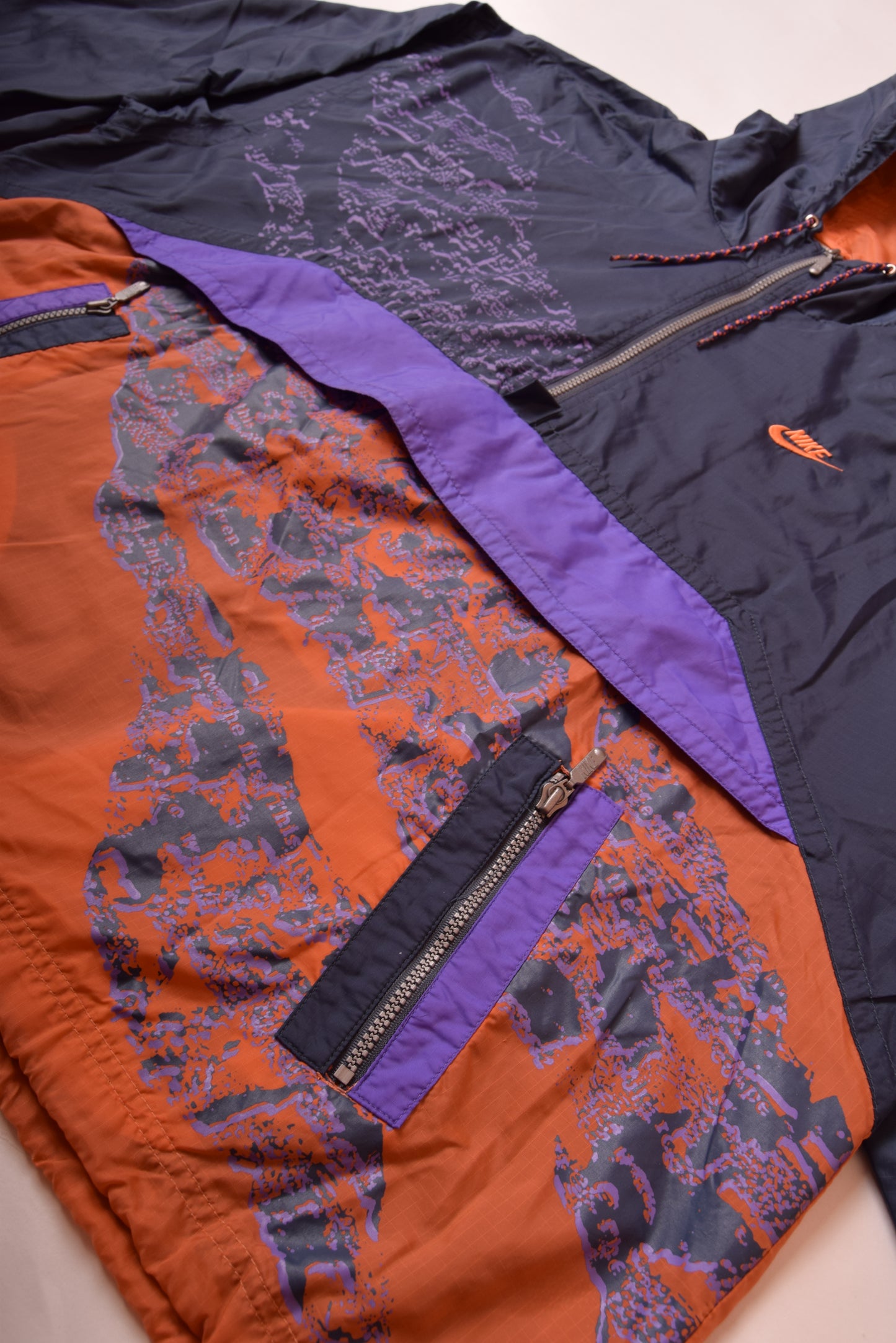 Vintage Nike 90's Shell / Jacket Size XXL Crazy Pattern