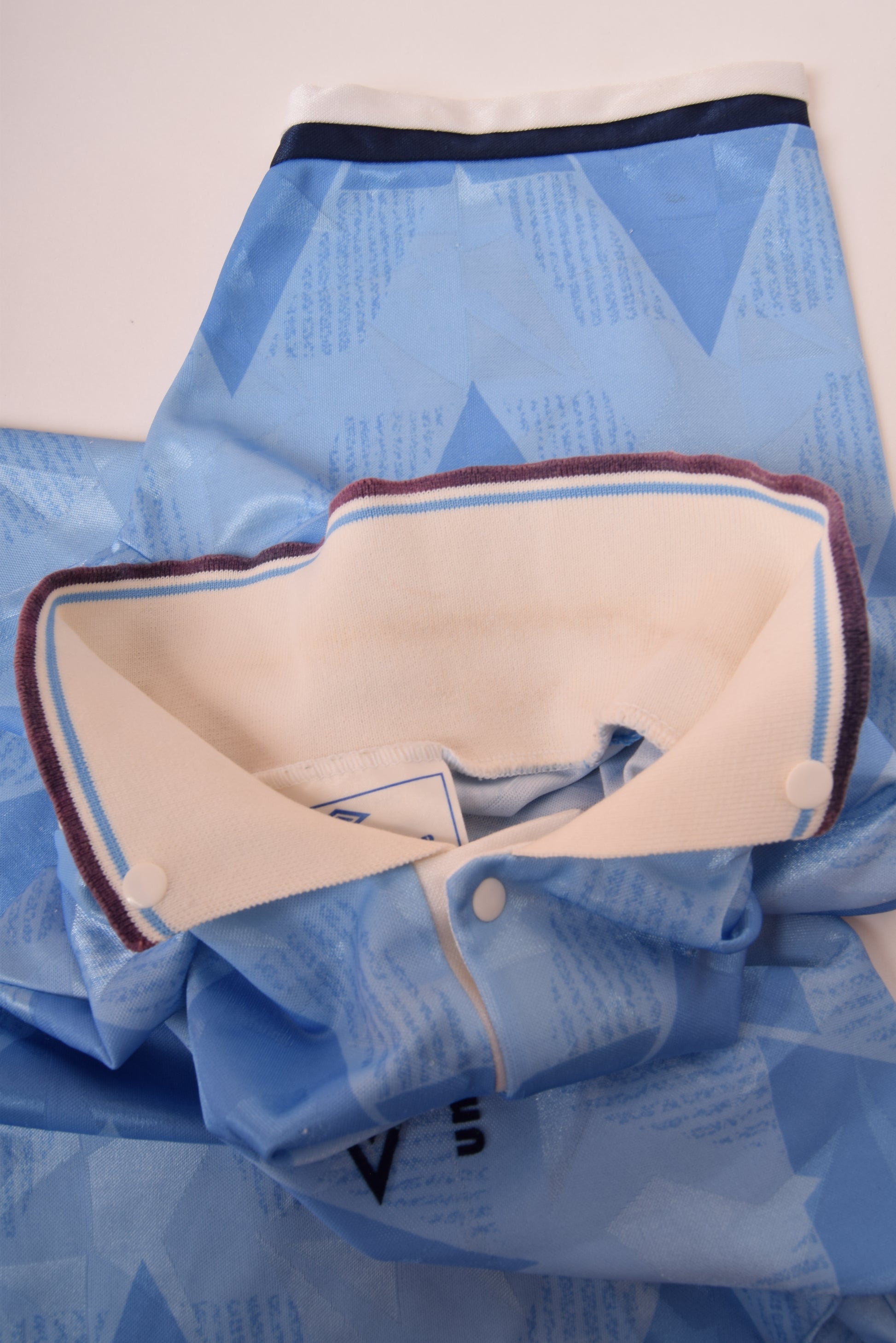 Vintage Lazio Roma Umbro 1989-1991 Home Football Shirt Size M Made in England