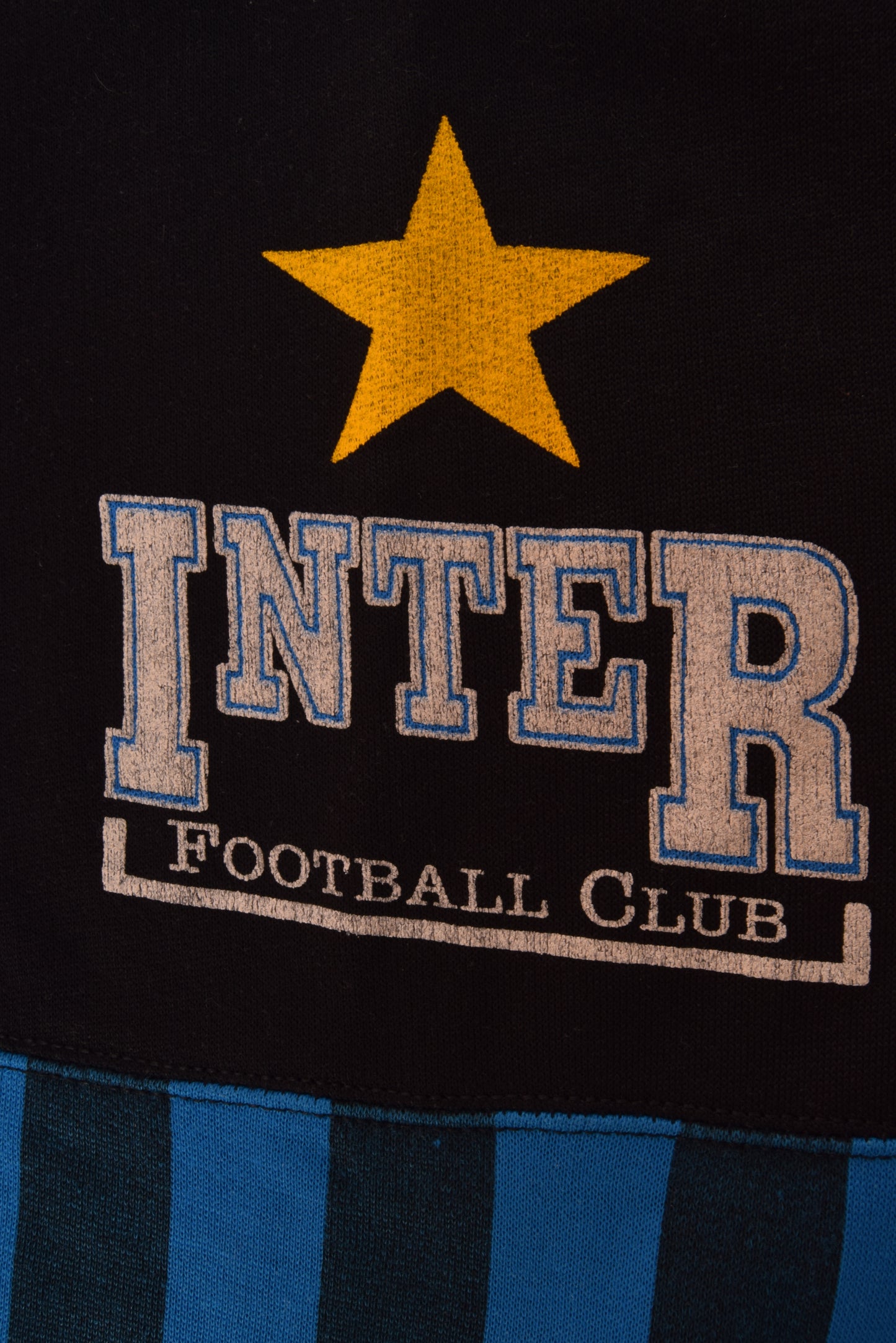 Vintage Inter Milano Le Felpe Dei Grande Club Del Calcio Italiano Parmalat 1991 Sweatshirt Crew Neck  Made in Italy Size M Blue Black