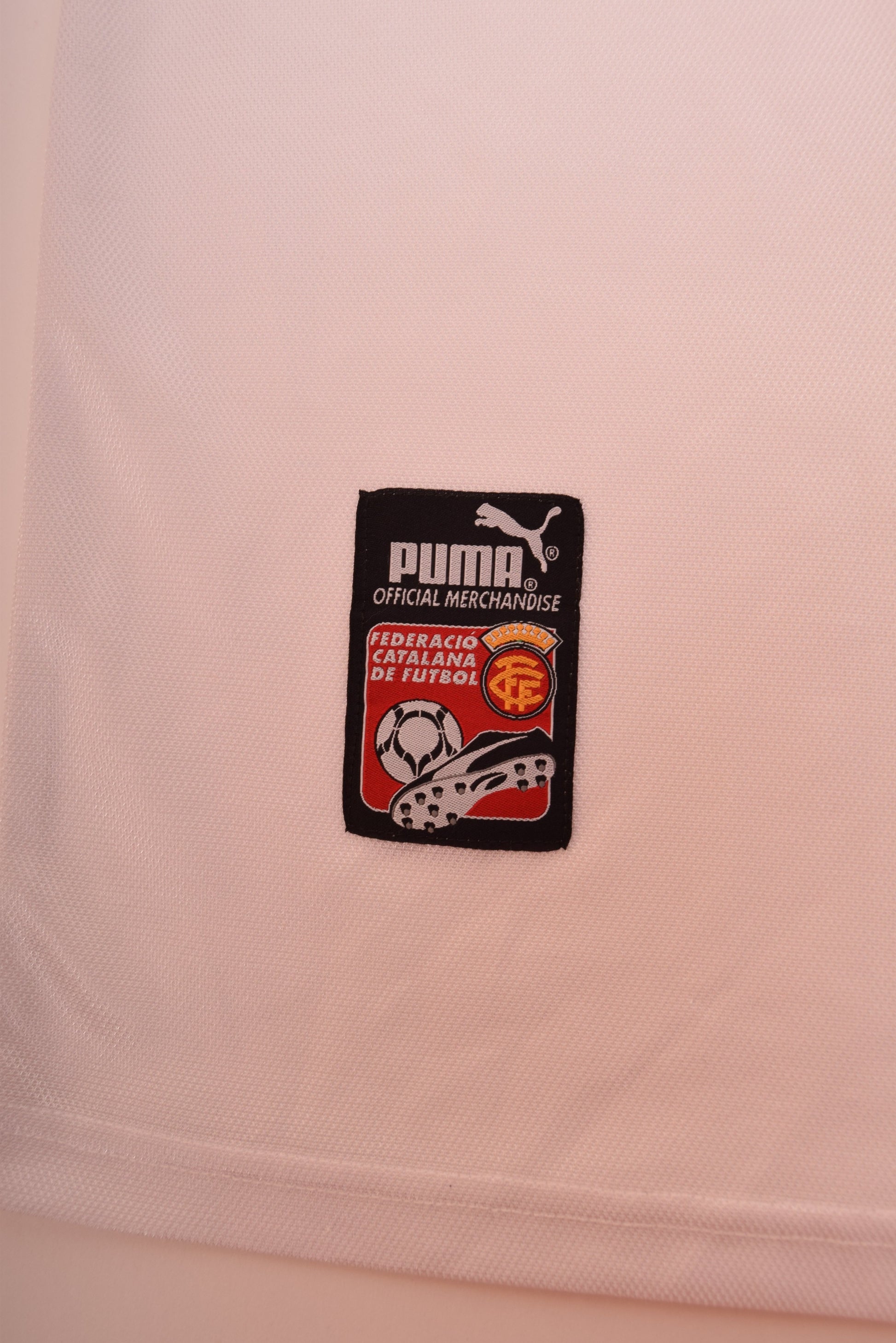 Vintage Catalunia Puma Home Shirt 1998-1999 Size M  White Red Yellow