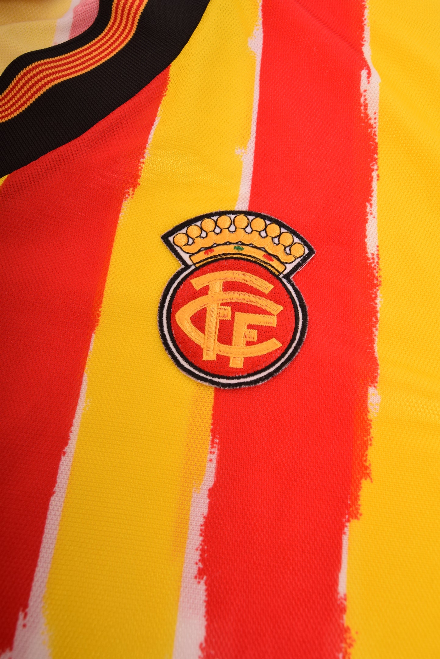 Vintage Catalunia Puma Home Shirt 1998-1999 Size M White Red Yellow
